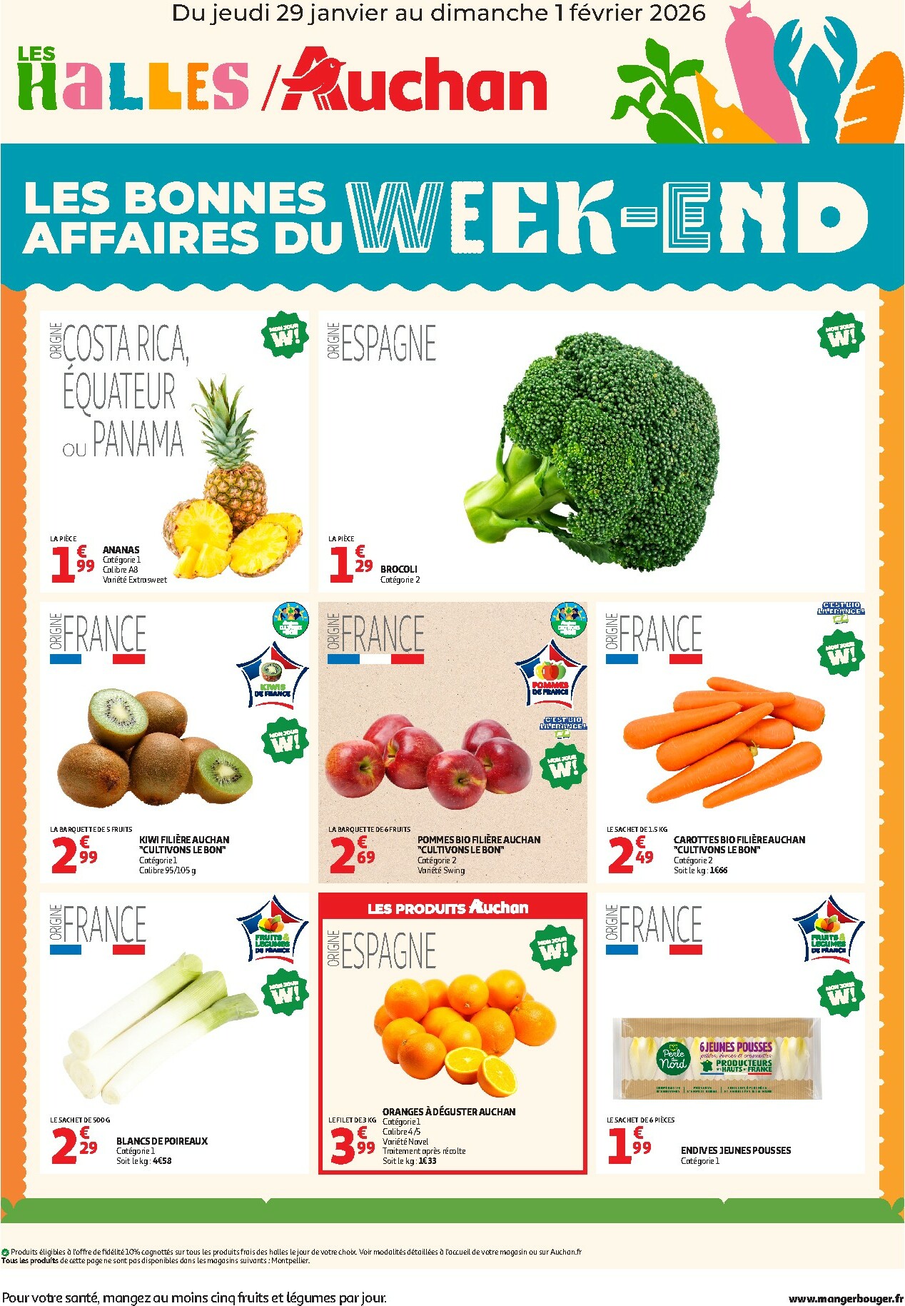 auchan - De Auchan - Les bons plans du week-end dans votre hyper folder geldig vanaf 29/01/2026 t/m 01/02/2026