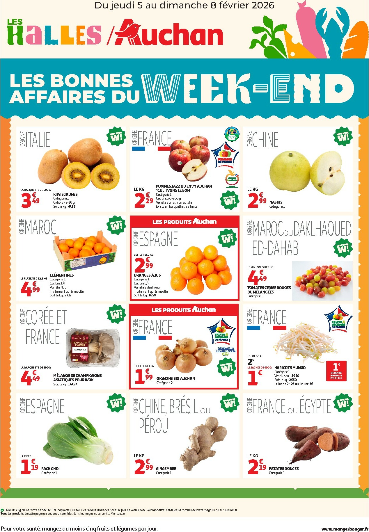auchan - De Auchan - Les bons plans du week-end dans votre hyper ! folder geldig vanaf 05/02/2026 t/m 08/02/2026