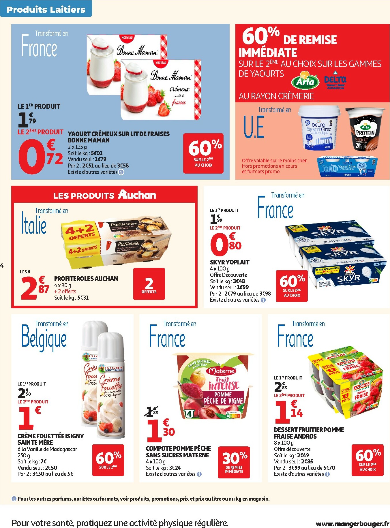 auchan - De Auchan - Produits laitiers folder geldig vanaf 17/02/2026 t/m 01/03/2026 - page: 4