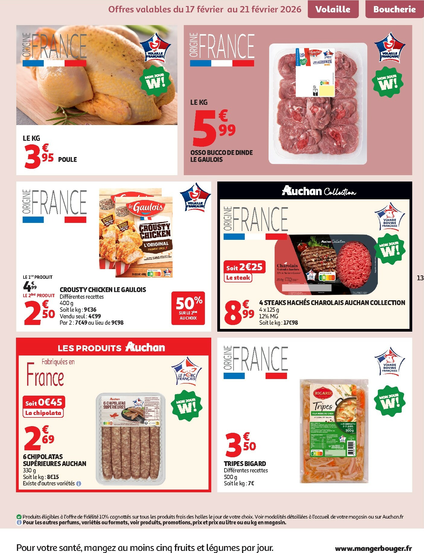 auchan - De Auchan - Produits laitiers folder geldig vanaf 17/02/2026 t/m 01/03/2026 - page: 13