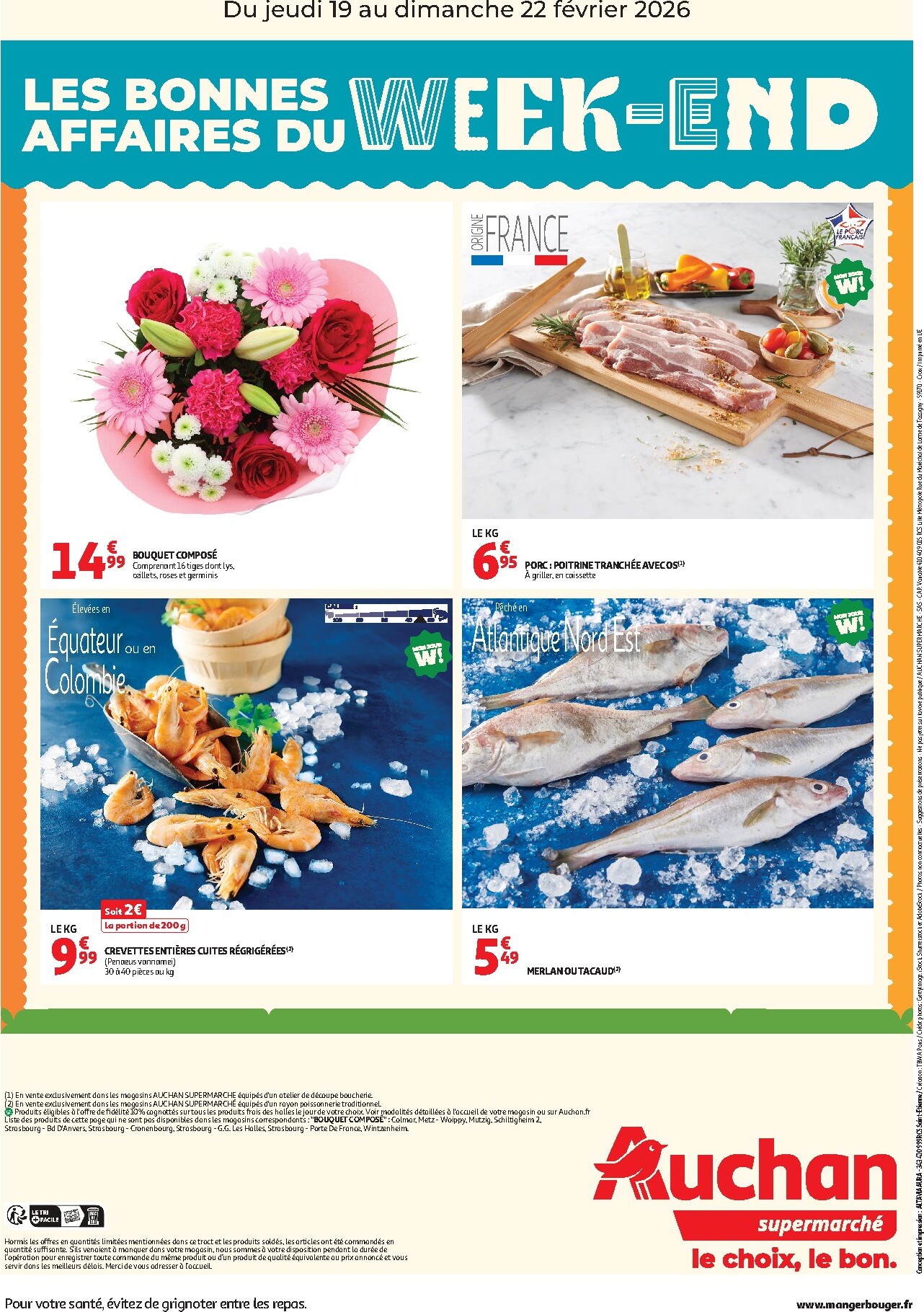 auchan - De Auchan - Les bons plans du week-end dans votre super folder geldig vanaf 19/02/2026 t/m 22/02/2026 - page: 2
