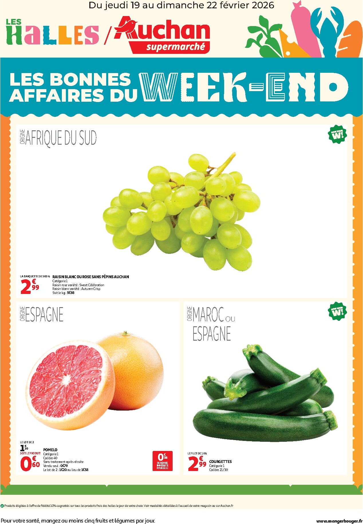 auchan - De Auchan - Les bons plans du week-end dans votre super folder geldig vanaf 19/02/2026 t/m 22/02/2026