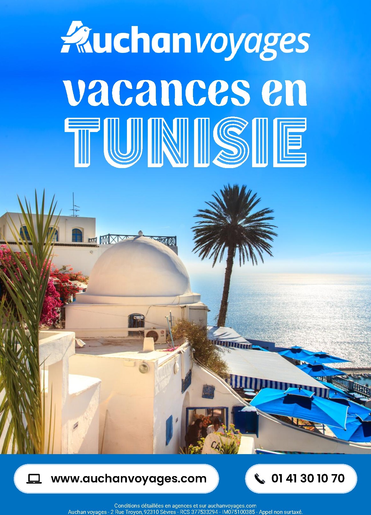auchan - De Auchan voyages - vacances en Tunisie folder geldig vanaf 01/03/2026 t/m 31/03/2026 - page: 1