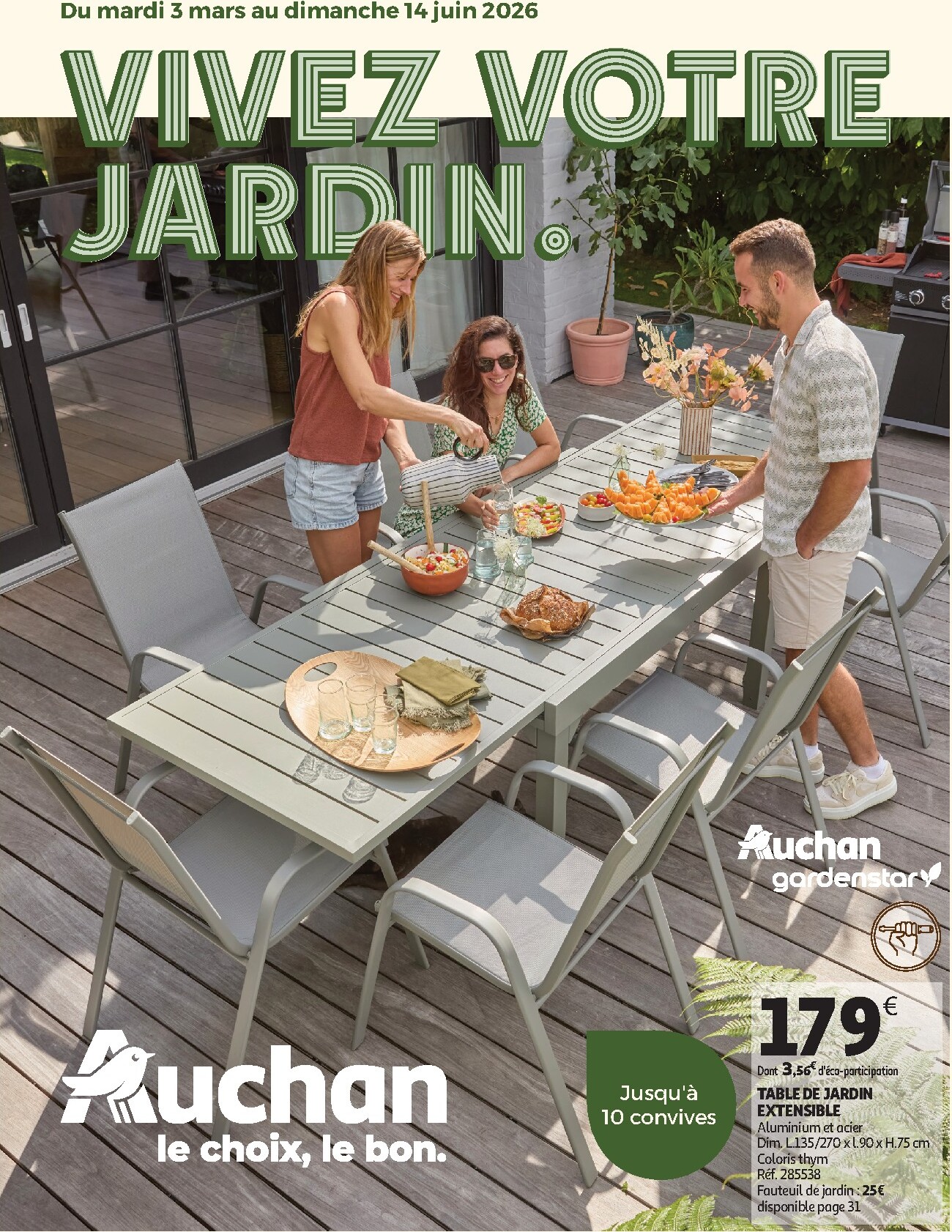 auchan - De Auchan - Jardinage, meubles jardin folder geldig vanaf 03/03/2026 t/m 14/06/2026