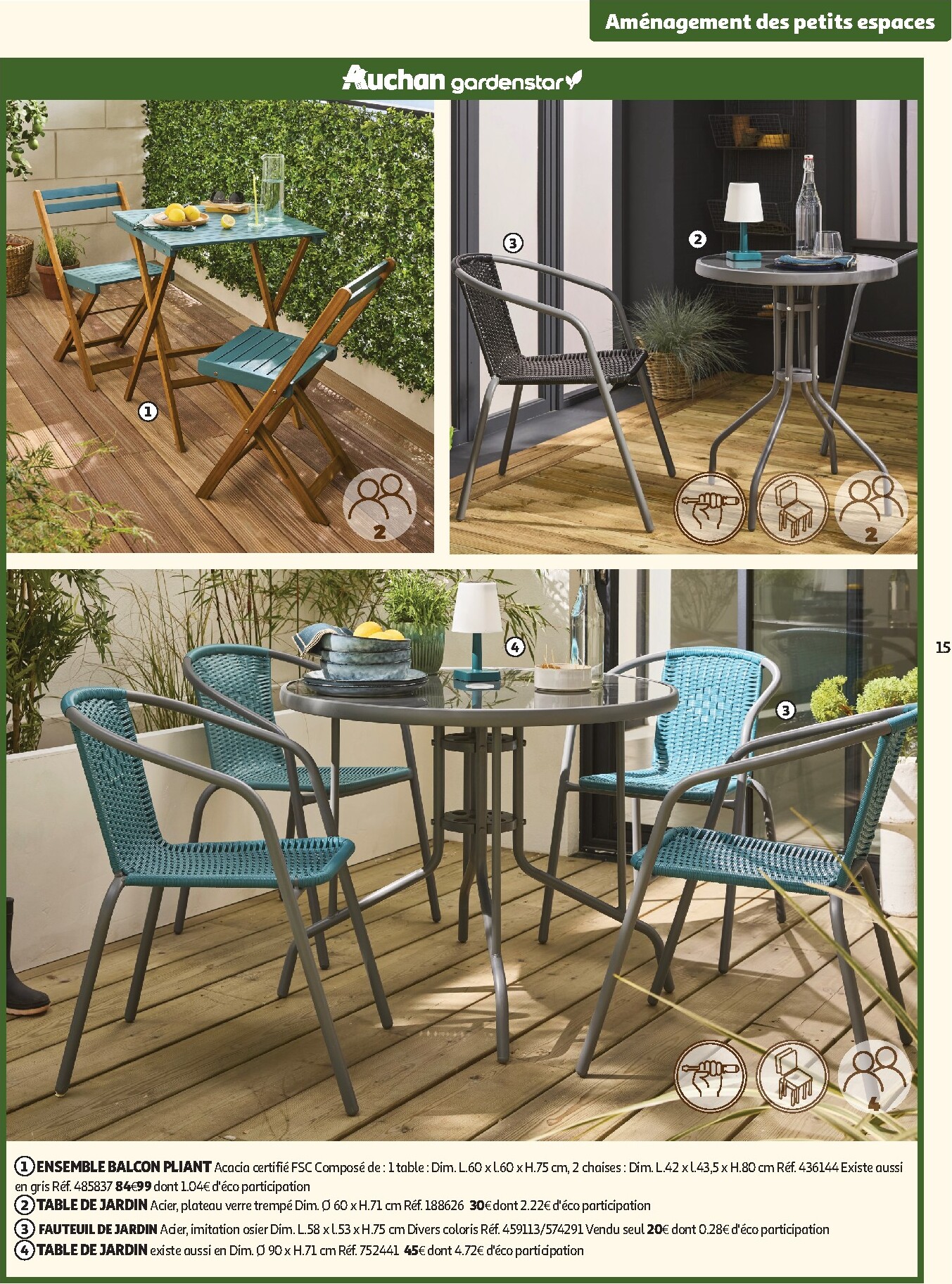 auchan - De Auchan - Jardinage, meubles jardin folder geldig vanaf 03/03/2026 t/m 14/06/2026 - page: 15