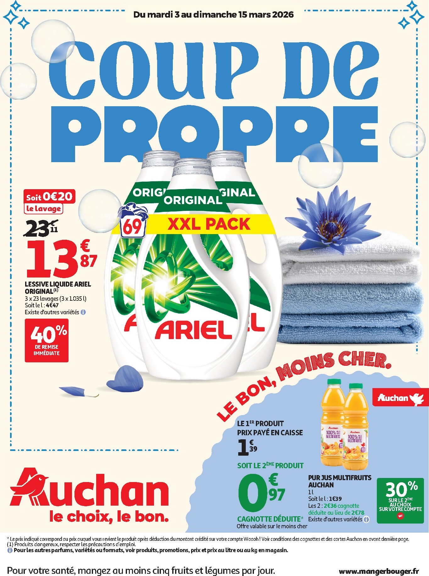 auchan - De Auchan - Coup de propre hypers folder geldig vanaf 03/03/2026 t/m 15/03/2026