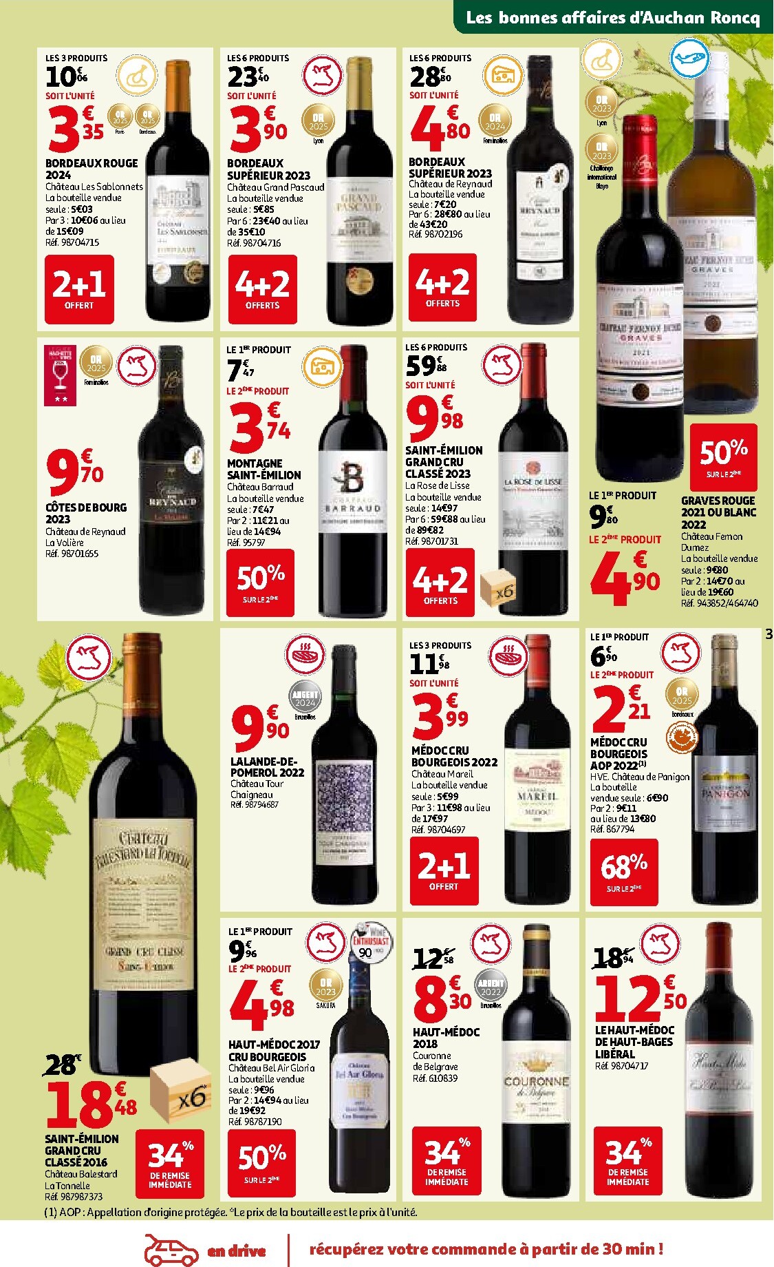 auchan - De Auchan - Foire aux vins de Printemps folder geldig vanaf 09/03/2026 t/m 07/04/2026 - page: 3