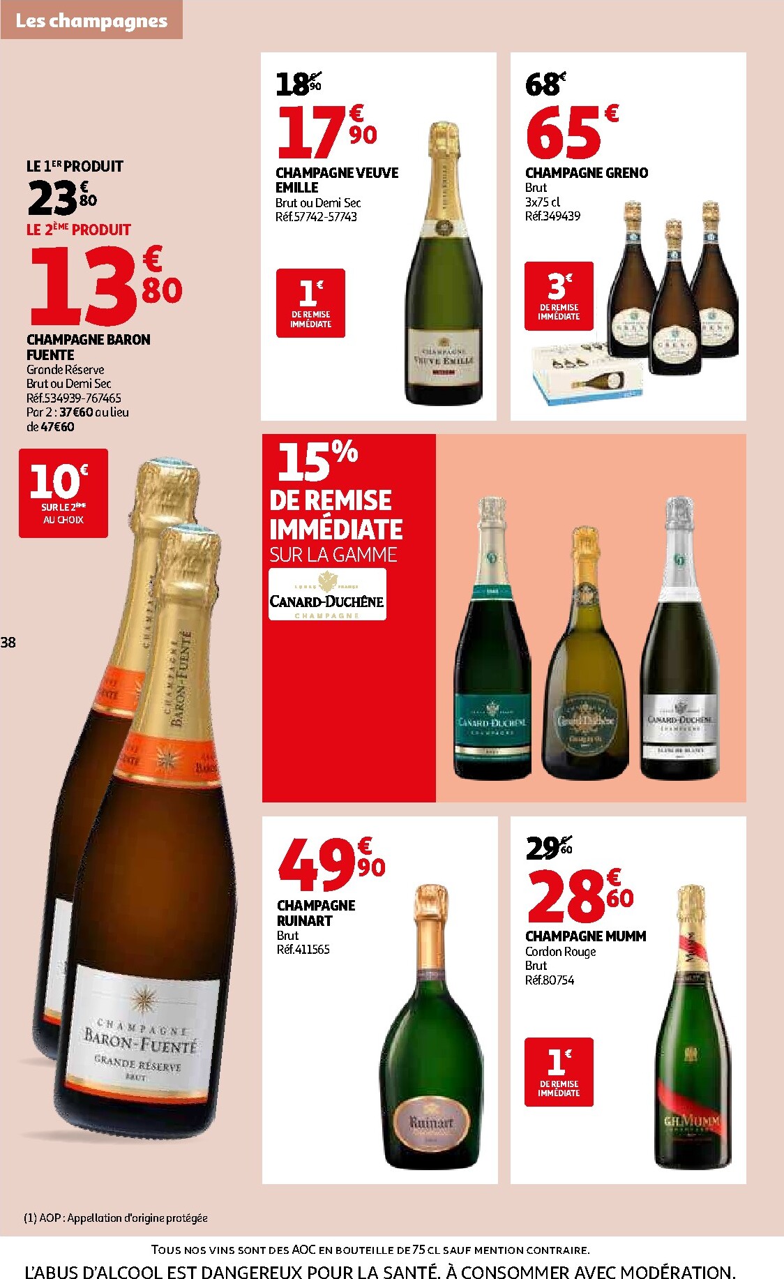 auchan - De Auchan - Foire aux vins de Printemps folder geldig vanaf 09/03/2026 t/m 07/04/2026 - page: 38