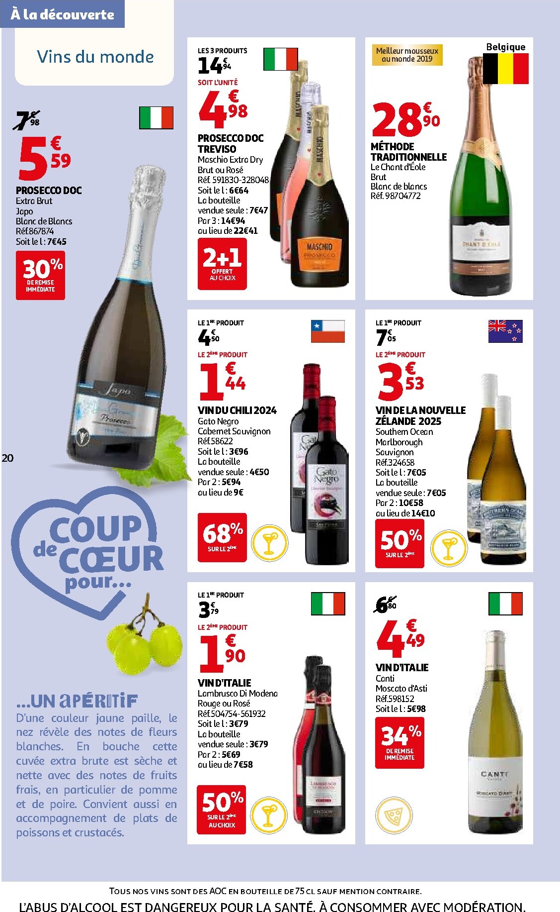 auchan - De Auchan - Foire aux vins de Printemps folder geldig vanaf 09/03/2026 t/m 07/04/2026 - page: 20