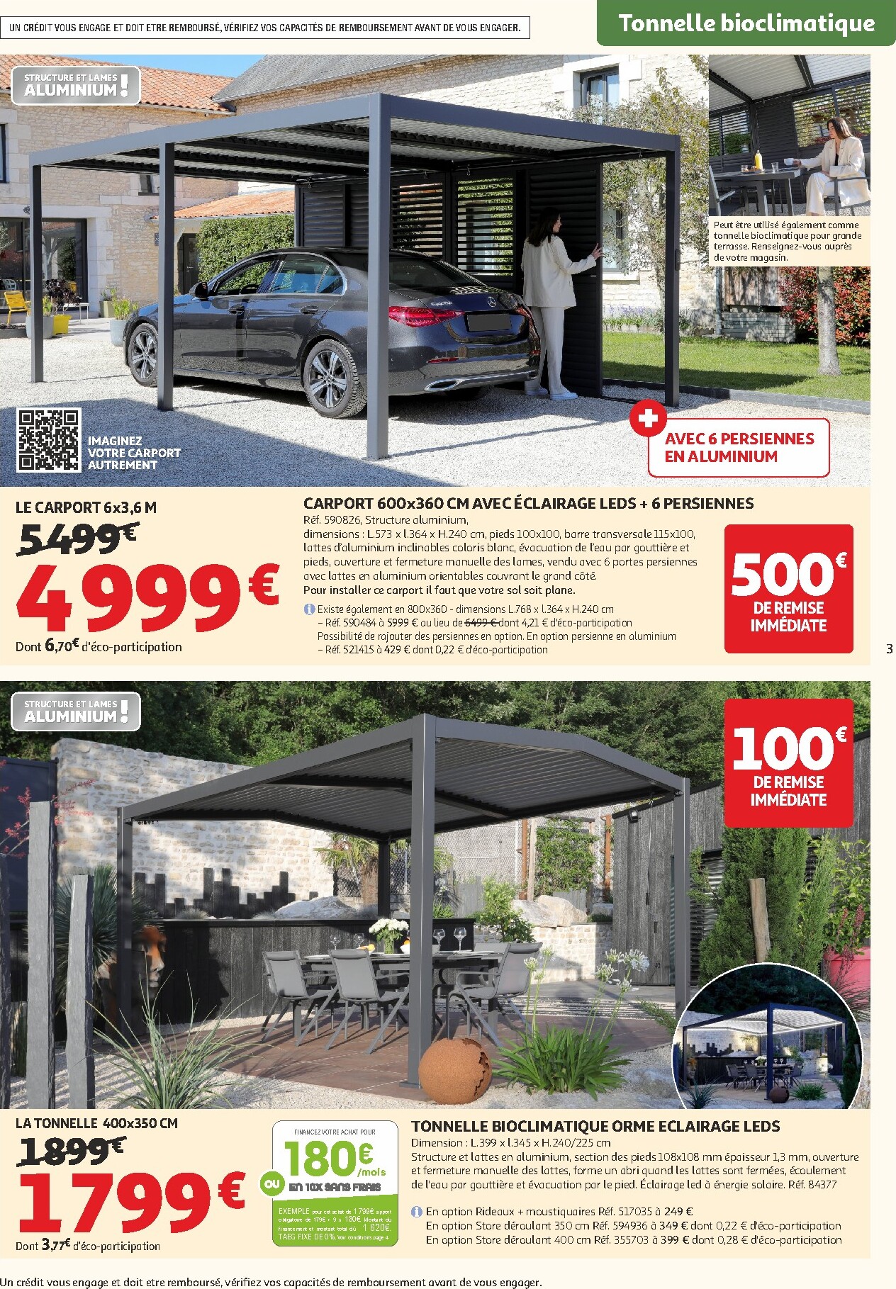 auchan - De Auchan - Nos tonnelles bioclimatiques folder geldig vanaf 03/03/2026 t/m 22/03/2026 - page: 3