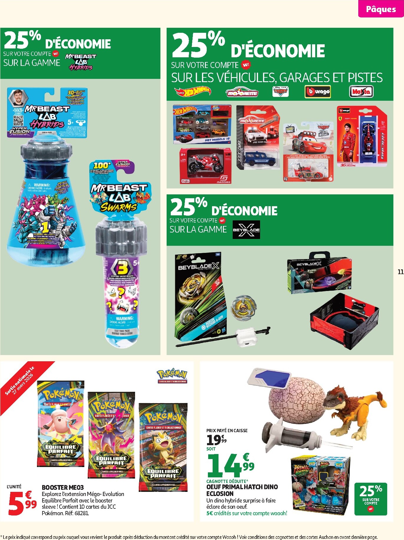 auchan - De Auchan - Chocolat Pâques hypers folder geldig vanaf 24/03/2026 t/m 05/04/2026 - page: 11