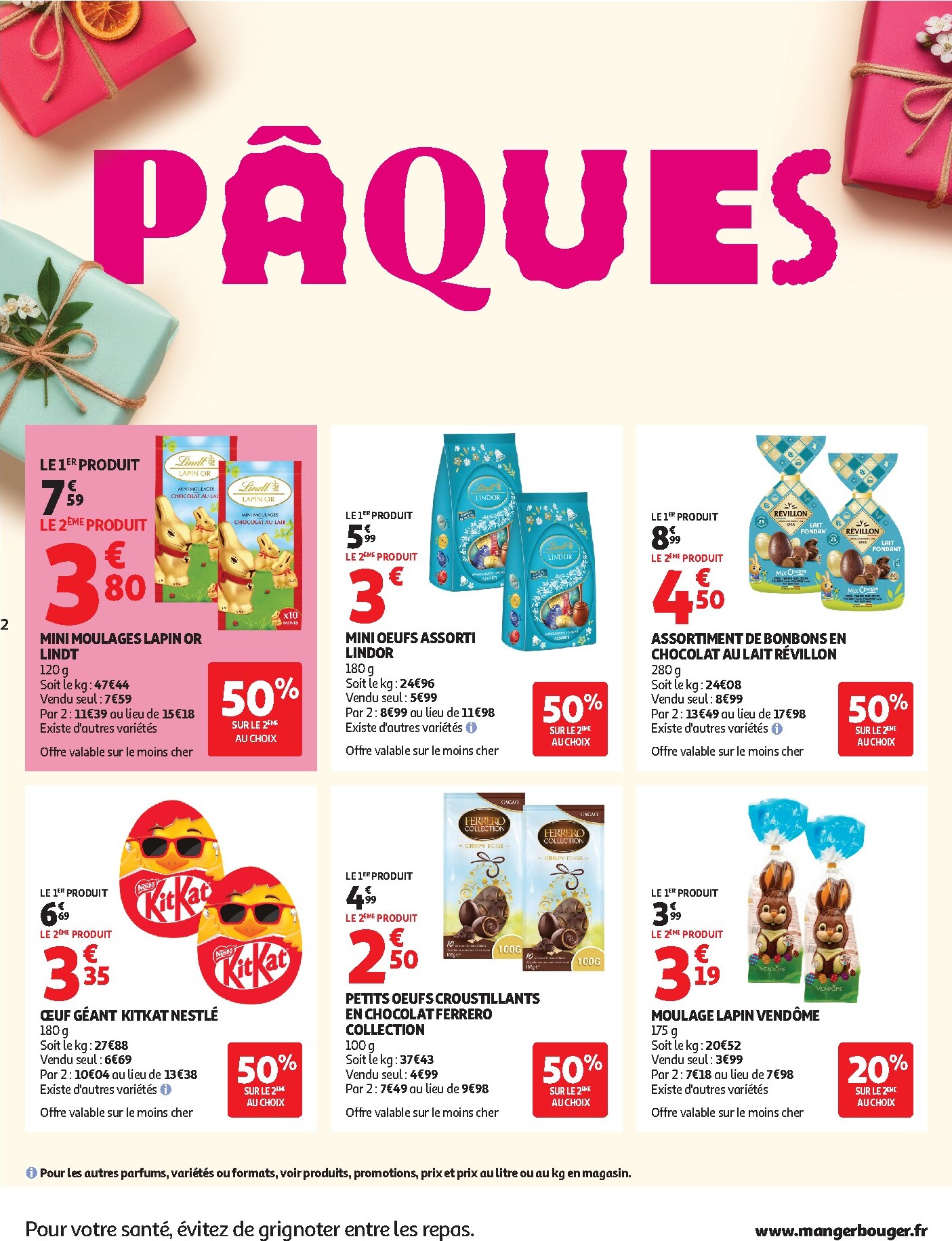 auchan - De Auchan - Chocolat Pâques hypers folder geldig vanaf 24/03/2026 t/m 05/04/2026 - page: 2