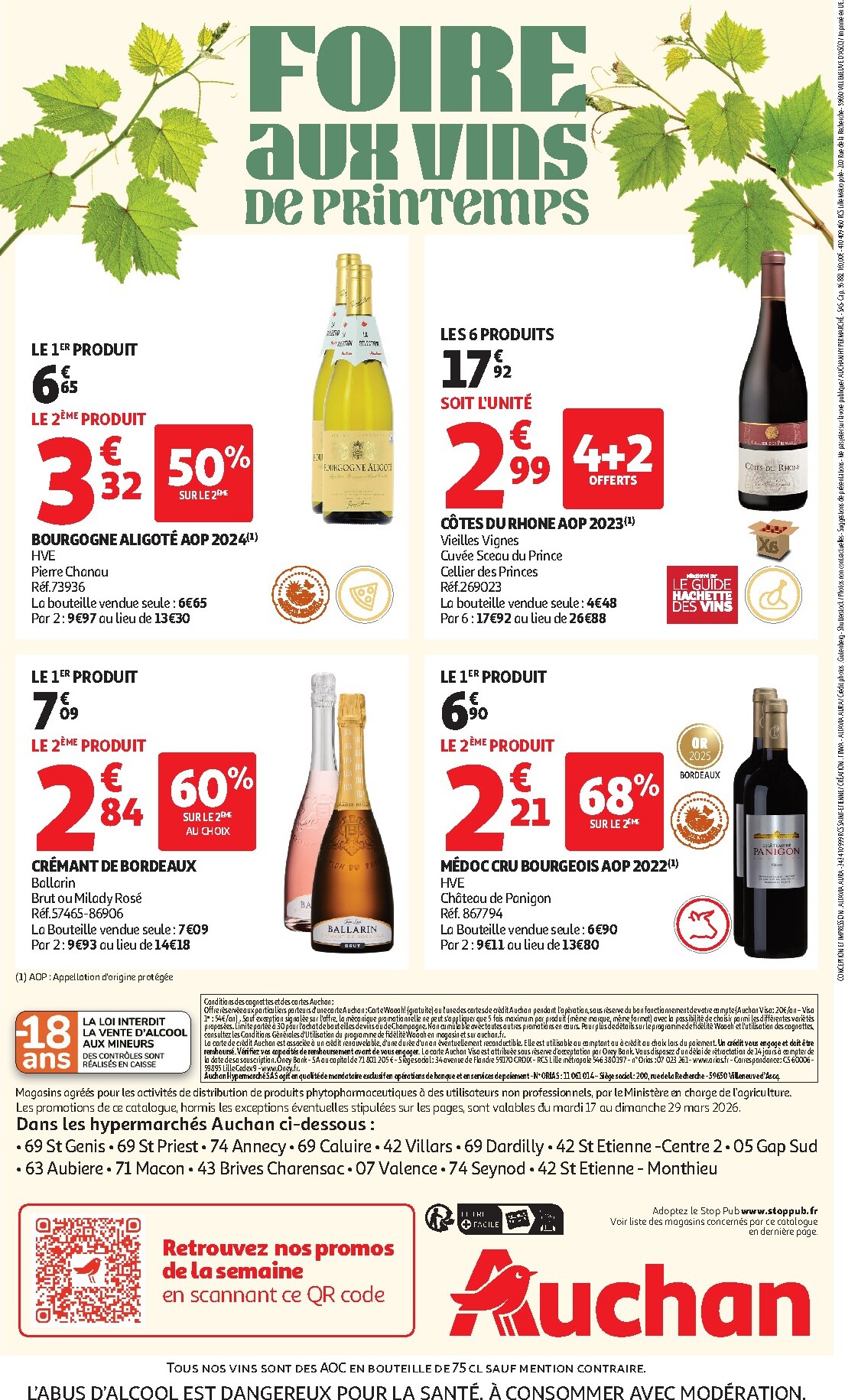 auchan - De Auchan - Foire aux vins folder geldig vanaf 17/03/2026 t/m 29/03/2026 - page: 36