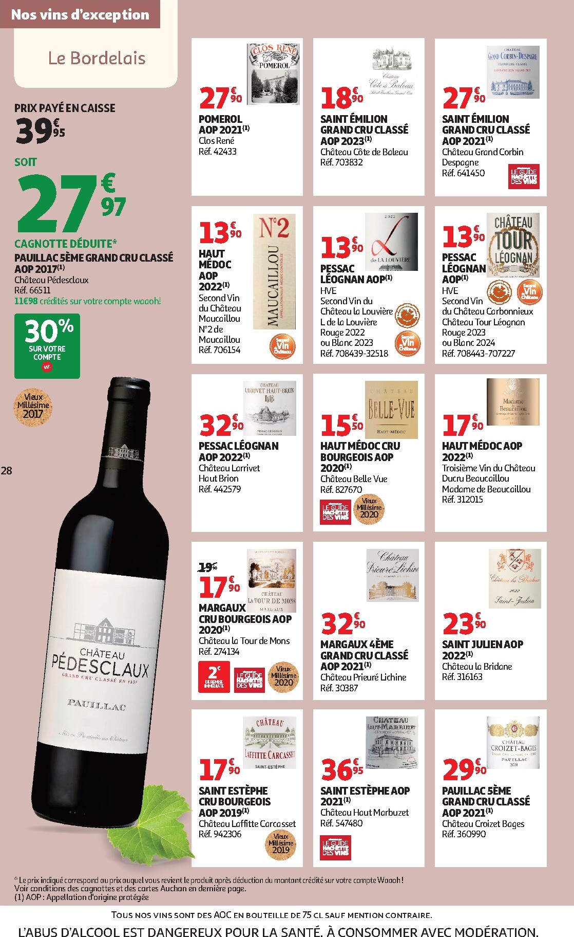 auchan - De Auchan - Foire aux vins folder geldig vanaf 17/03/2026 t/m 29/03/2026 - page: 28
