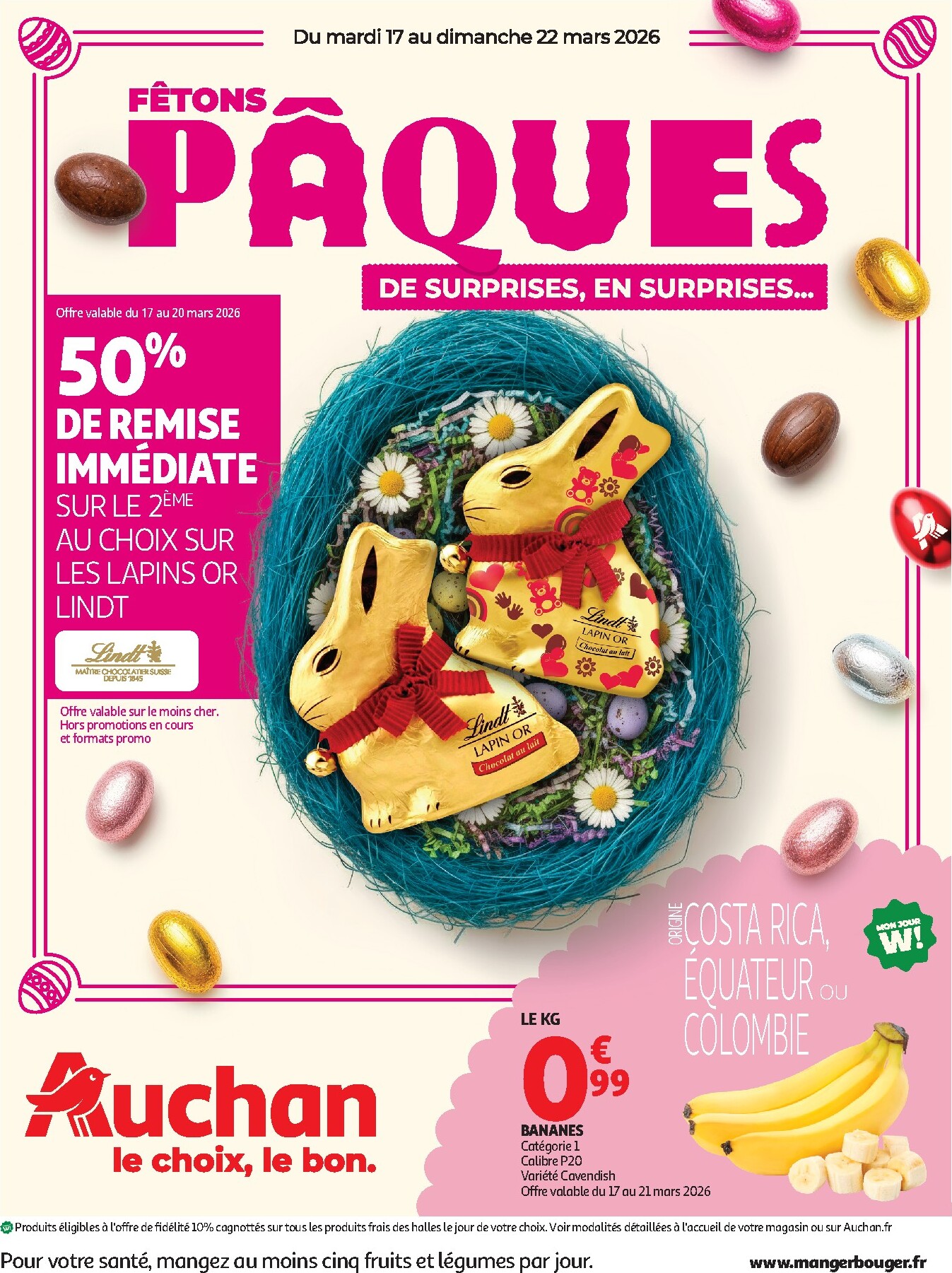 auchan - De Auchan - Pâques, halles printemps folder geldig vanaf 17/03/2026 t/m 22/03/2026