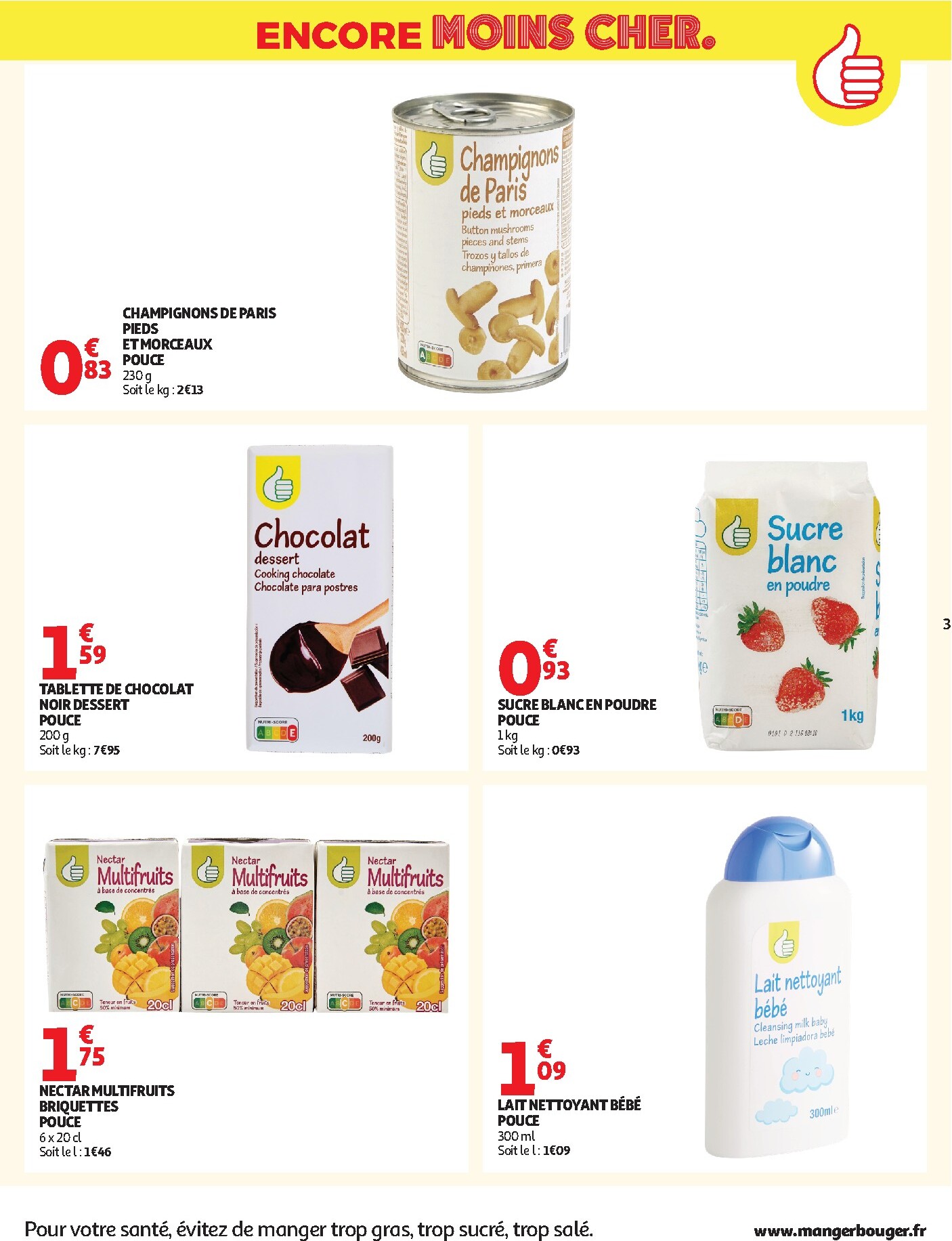 auchan - De Auchan - Petits prix marque Pouce folder geldig vanaf 17/03/2026 t/m 29/03/2026 - page: 3