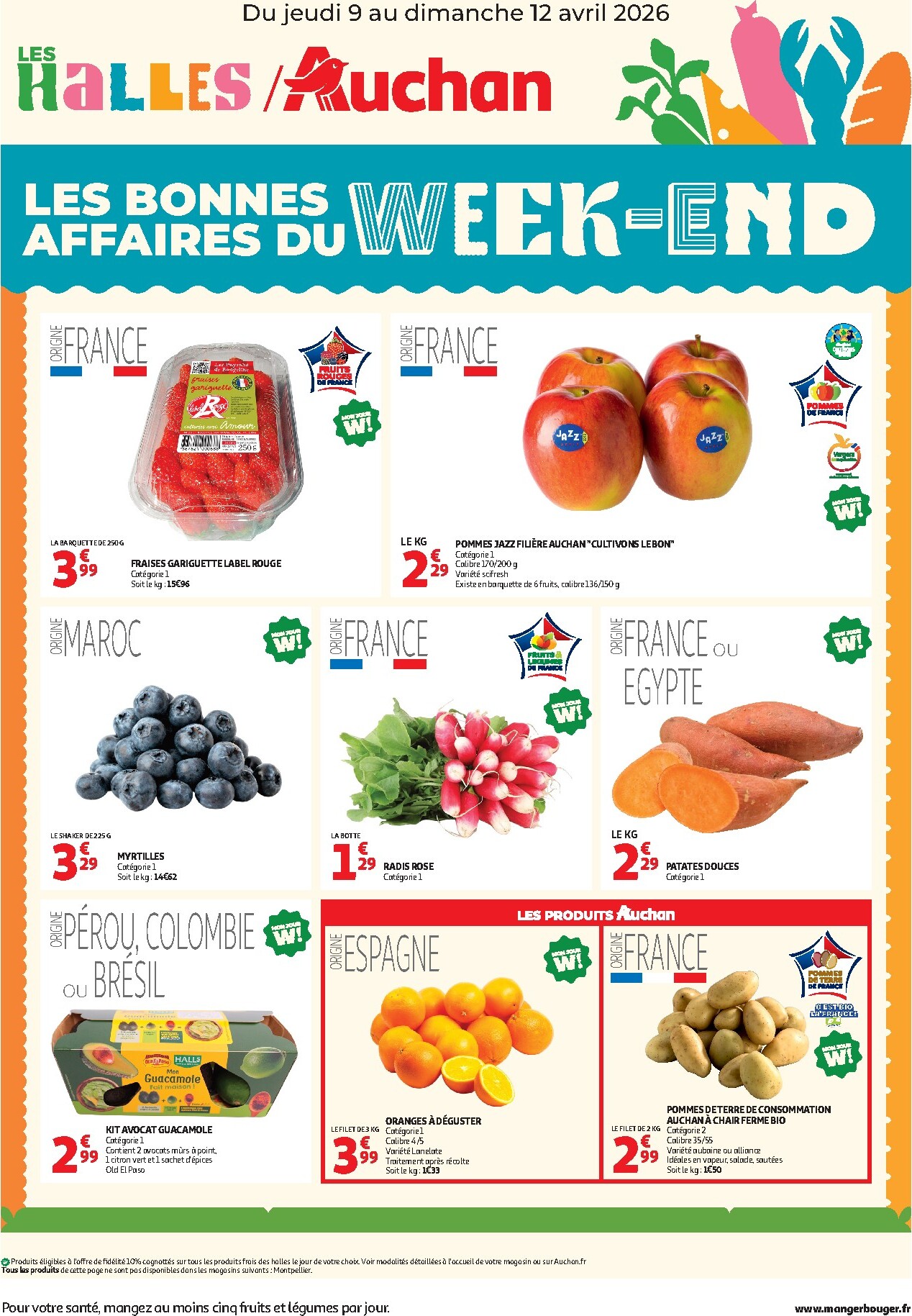 auchan - Huidige Auchan - Les bons plans du week-end folder geldig van donderdag 09/04/2026 tot zondag 12/04/2026