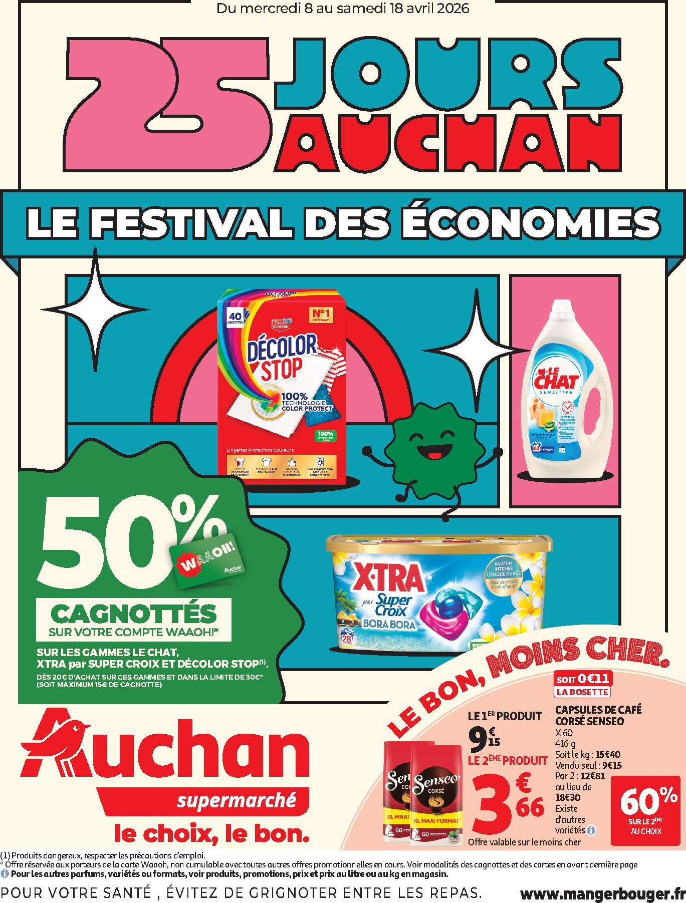auchan - Huidige Auchan - Supermarché folder geldig van woensdag 08/04/2026 tot zaterdag 18/04/2026