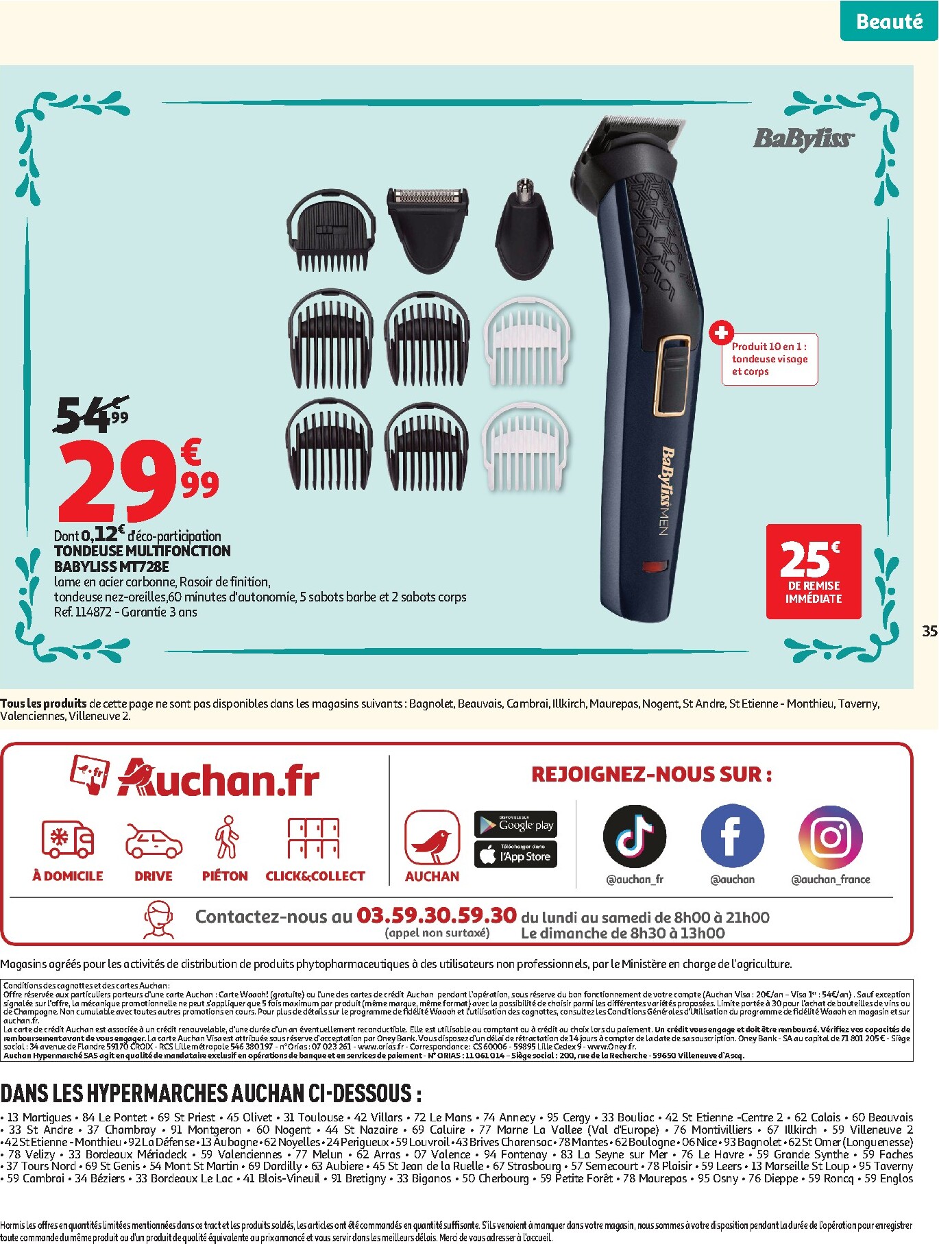 auchan - Toekomstige Auchan - Beauté folder geldig van dinsdag 21/04/2026 tot zondag 03/05/2026 - page: 35