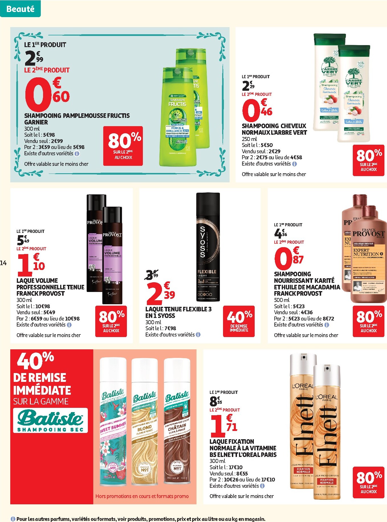 auchan - Toekomstige Auchan - Beauté folder geldig van dinsdag 21/04/2026 tot zondag 03/05/2026 - page: 14