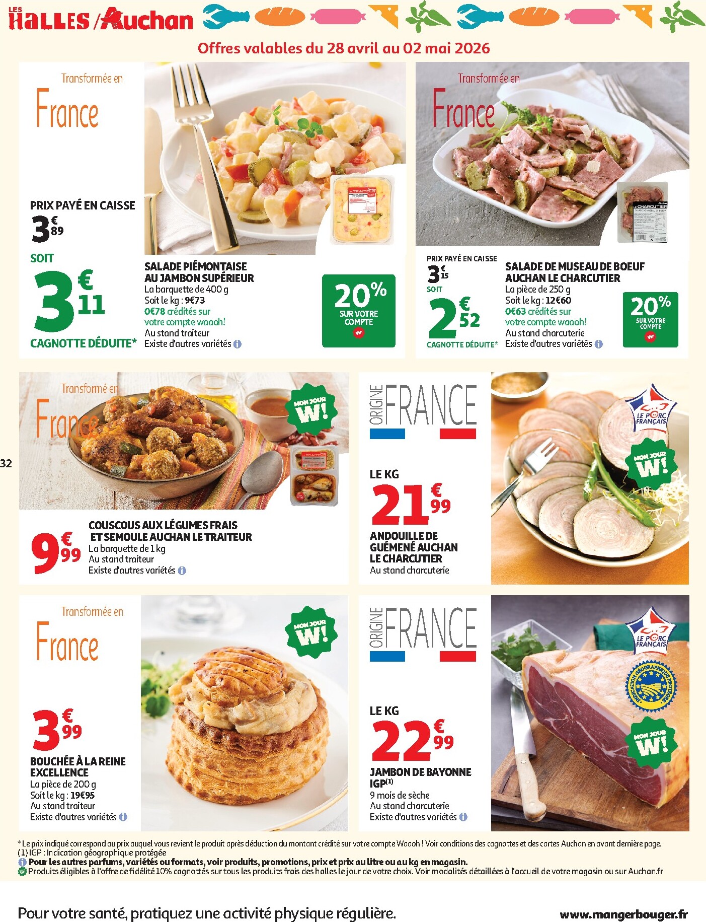 auchan - Auchan - 25 jours folder voor volgende week van dinsdag 28/04/2026 tot zondag 10/05/2026 - page: 32