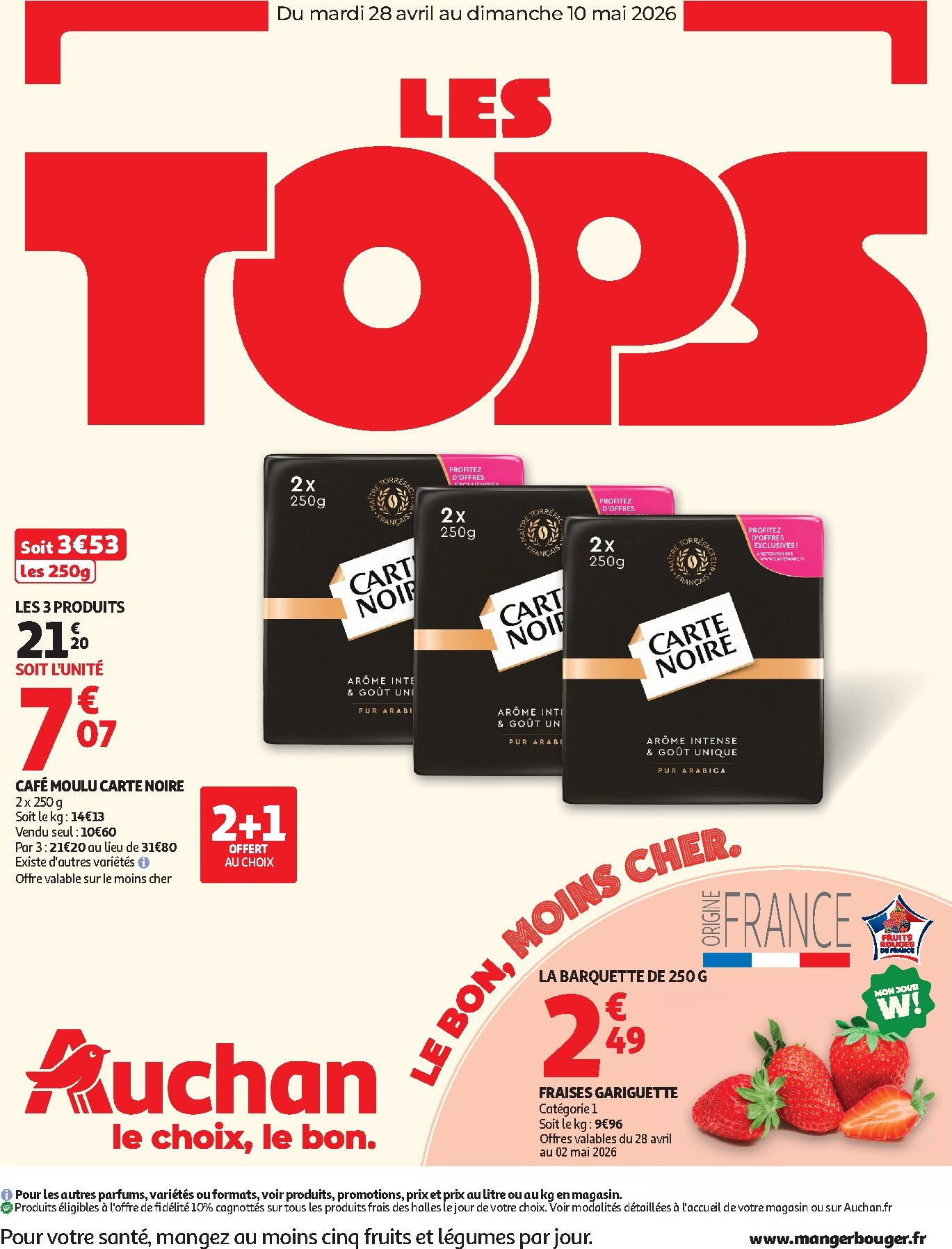 auchan - Auchan - 25 jours folder voor volgende week van dinsdag 28/04/2026 tot zondag 10/05/2026