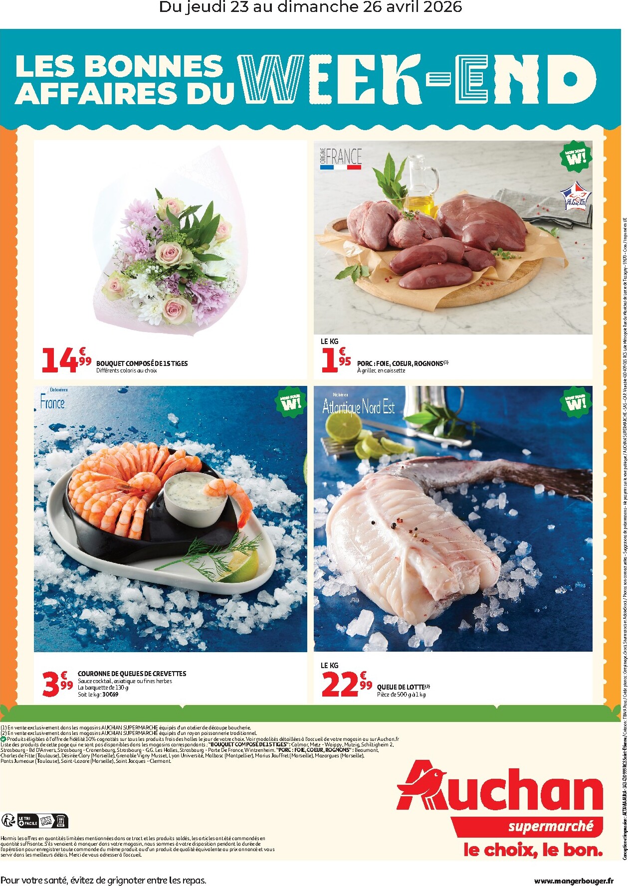 auchan - Huidige Auchan Supermarché - Les bons plans du week-end folder geldig van donderdag 23/04/2026 tot zondag 26/04/2026 - page: 2