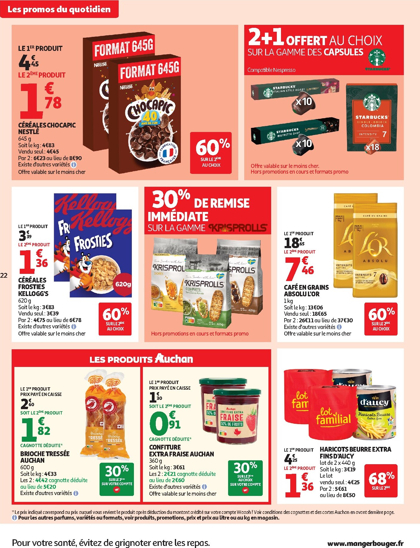 auchan - Auchan Supermarché - Produits laitiers folder voor volgende week van dinsdag 05/05/2026 tot zaterdag 16/05/2026 - page: 22