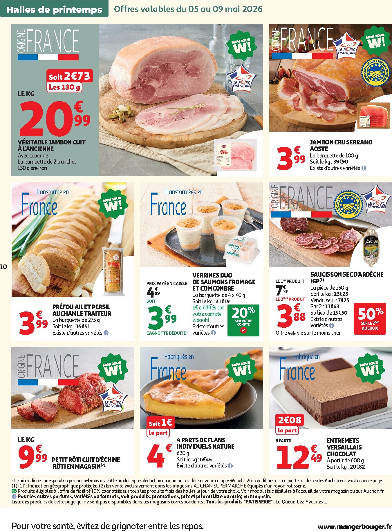 auchan - Auchan Supermarché - Produits laitiers folder voor volgende week van dinsdag 05/05/2026 tot zaterdag 16/05/2026 - page: 10