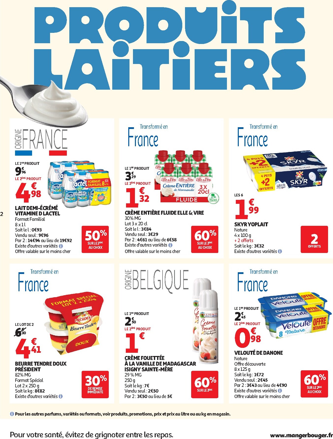 auchan - Auchan Supermarché - Produits laitiers folder voor volgende week van dinsdag 05/05/2026 tot zaterdag 16/05/2026 - page: 2