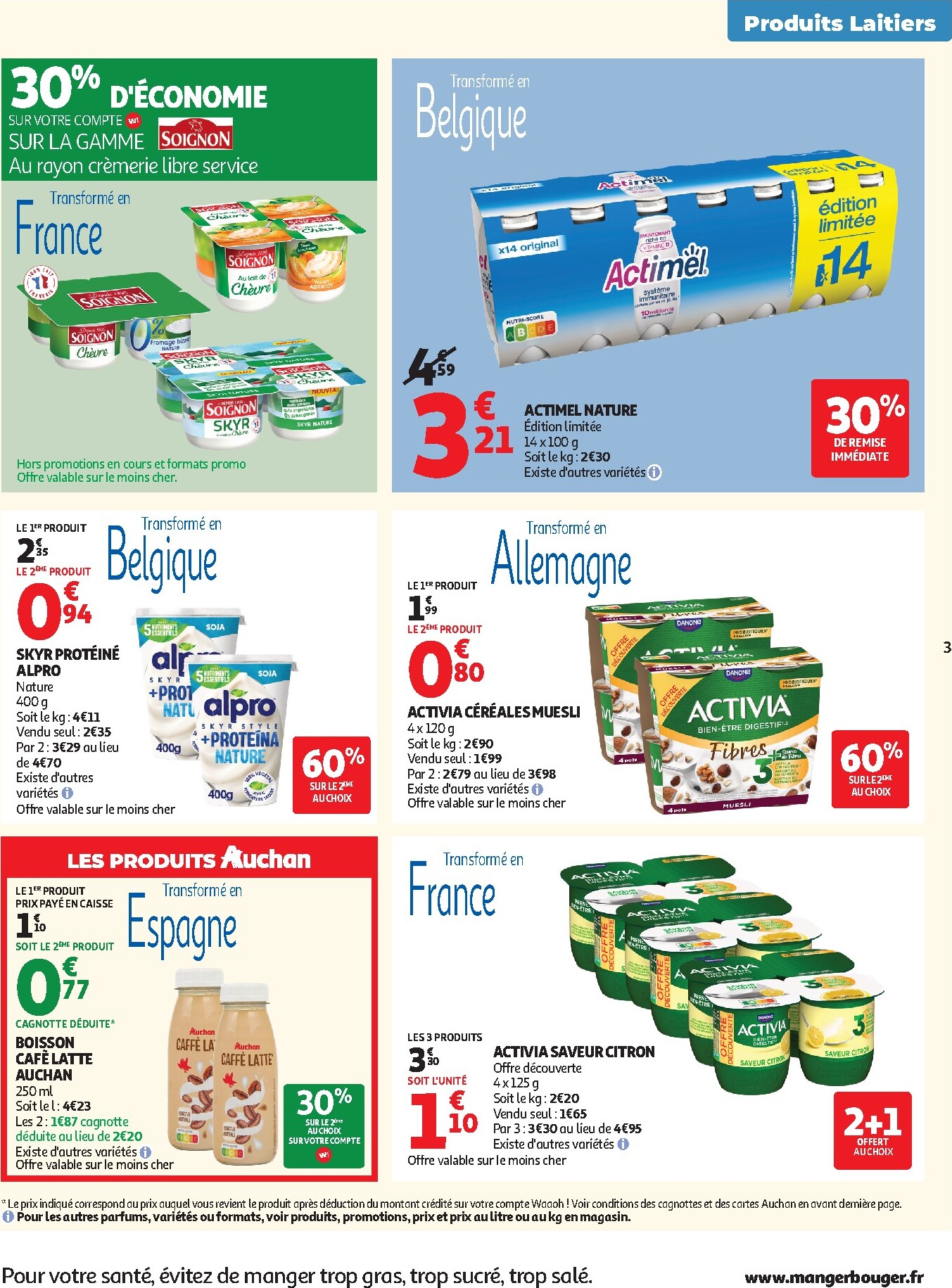 auchan - Auchan - Produits laitiers folder voor volgende week van dinsdag 05/05/2026 tot zondag 17/05/2026 - page: 3