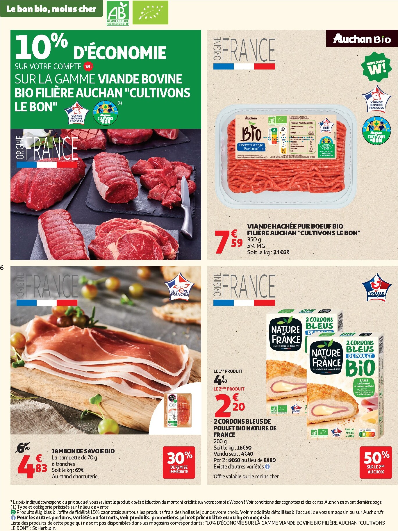 auchan - Auchan - Sélection bio folder voor volgende week van dinsdag 05/05/2026 tot zondag 17/05/2026 - page: 6