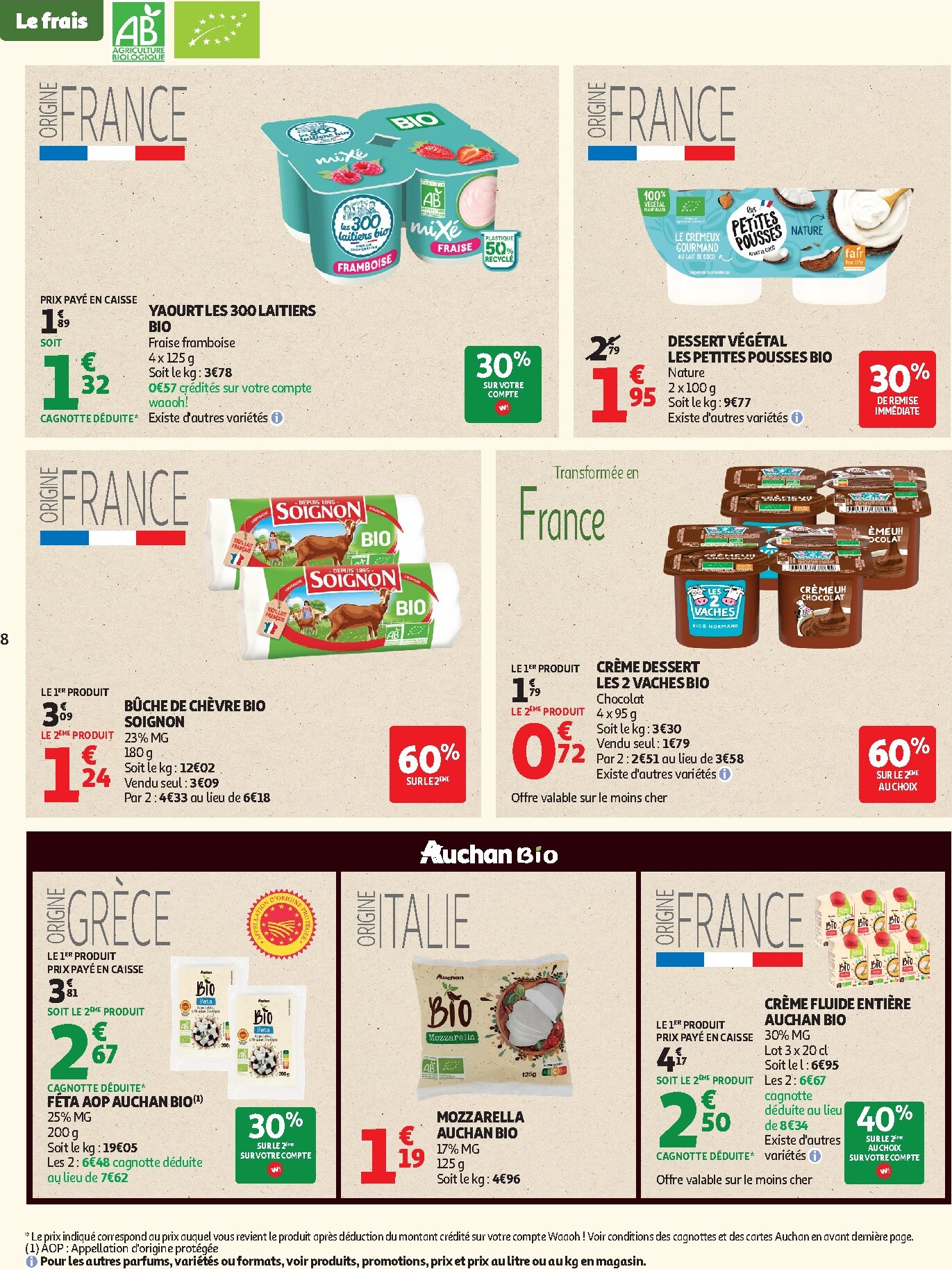 auchan - Auchan - Sélection bio folder voor volgende week van dinsdag 05/05/2026 tot zondag 17/05/2026 - page: 8