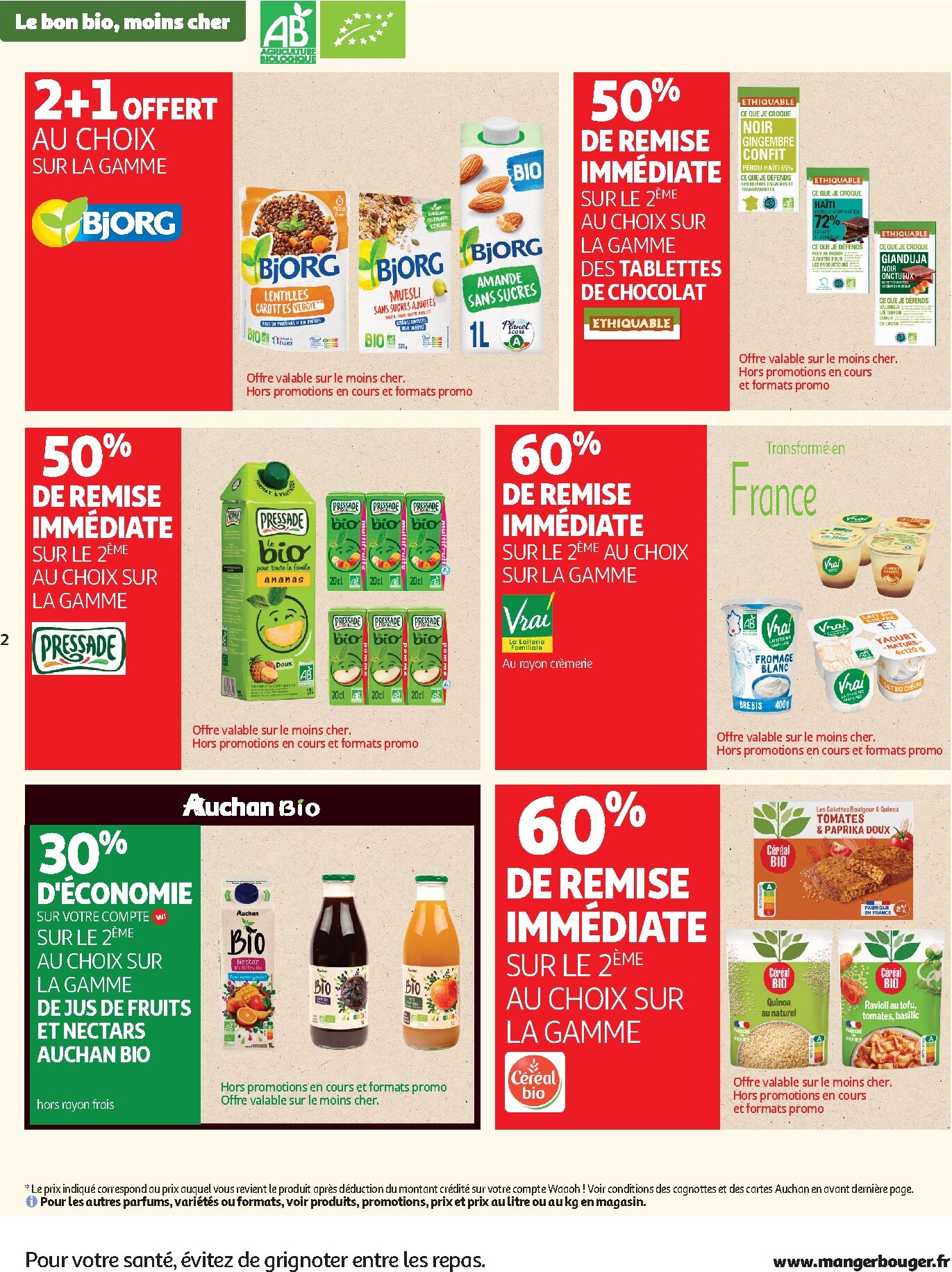 auchan - Auchan Supermarché - Sélection bio folder voor volgende week van dinsdag 05/05/2026 tot zaterdag 16/05/2026 - page: 2