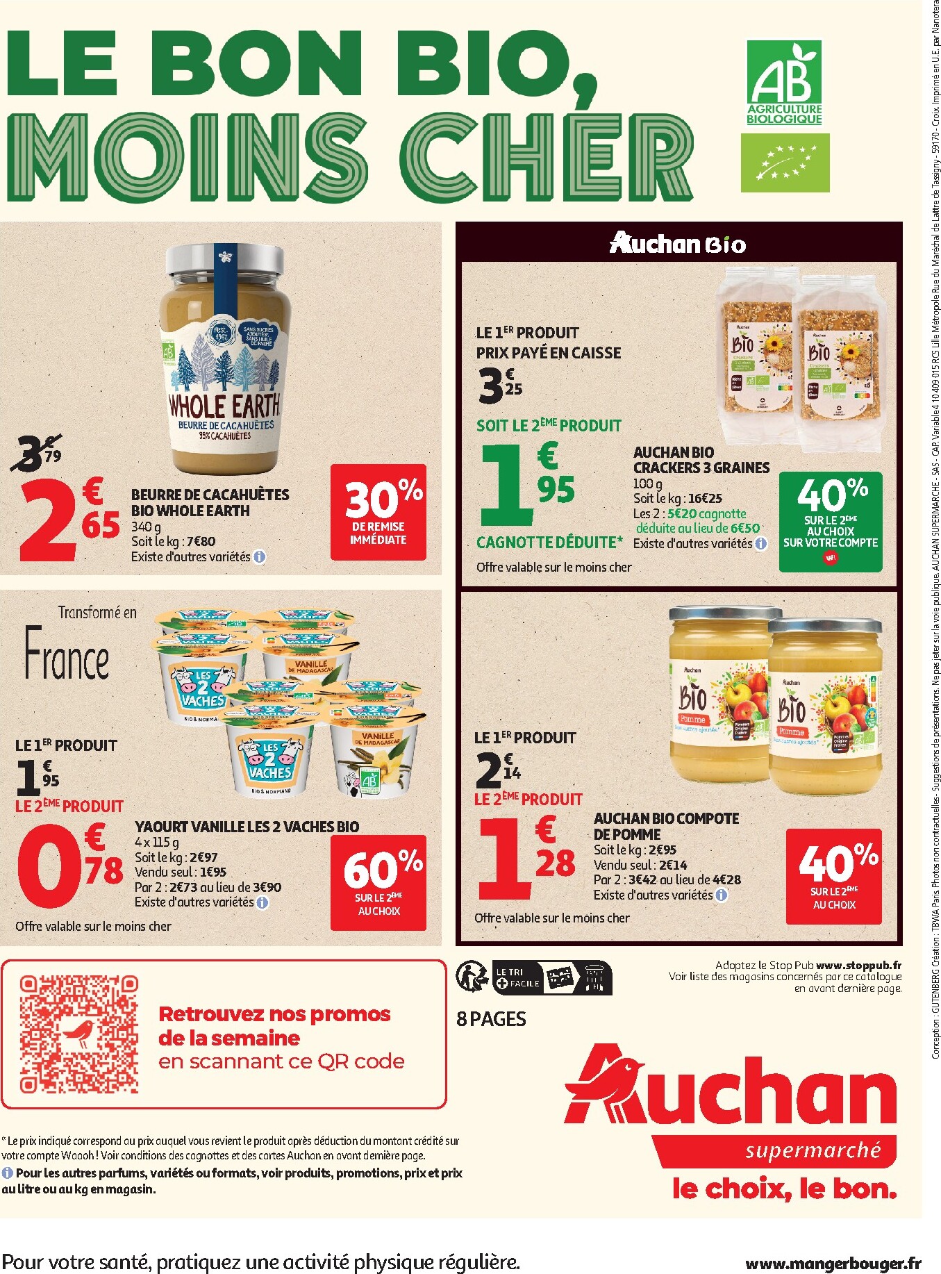 auchan - Auchan Supermarché - Sélection bio folder voor volgende week van dinsdag 05/05/2026 tot zaterdag 16/05/2026 - page: 8