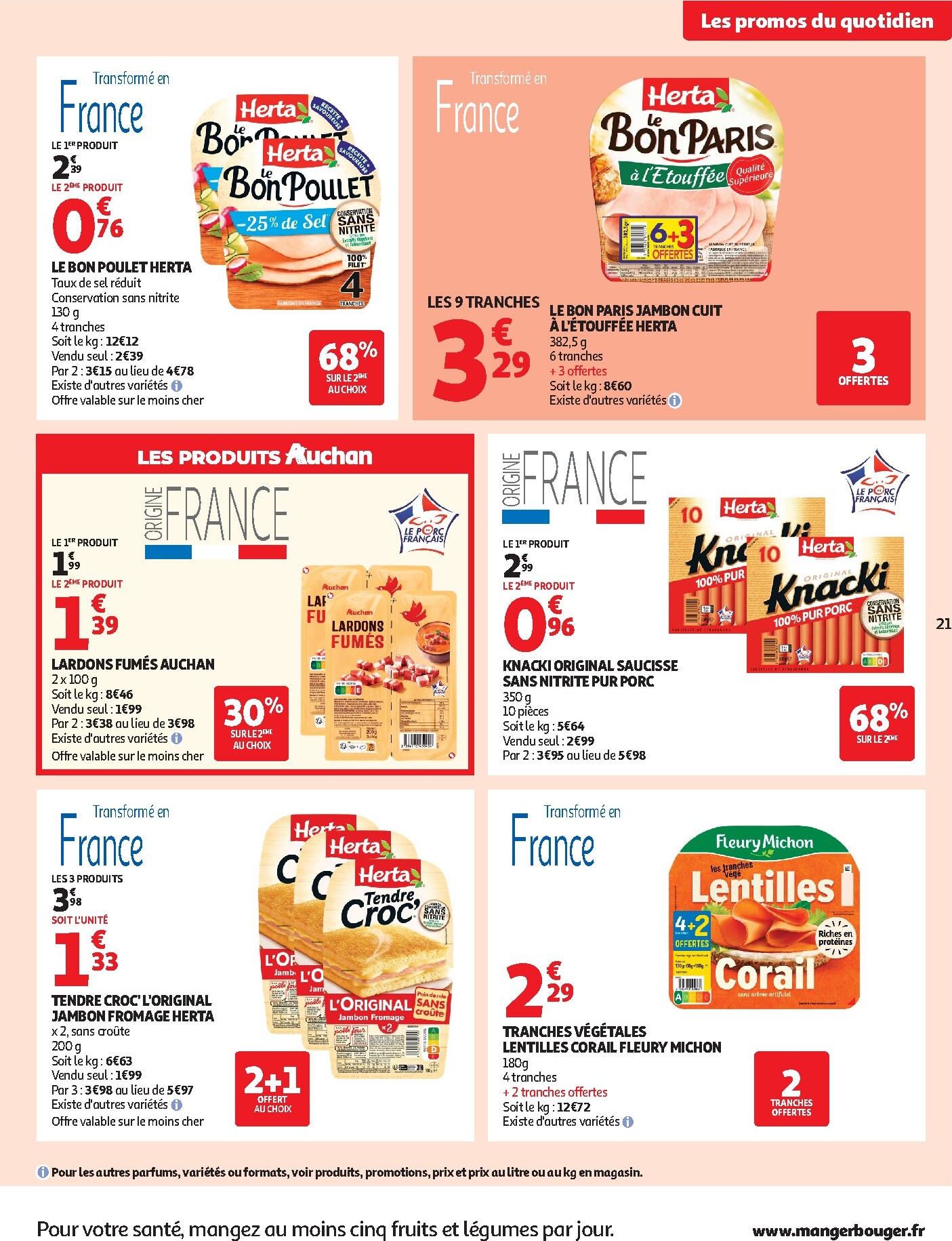 auchan - Huidige Auchan - Produits laitiers folder geldig van dinsdag 05/05/2026 tot zondag 17/05/2026 - page: 21