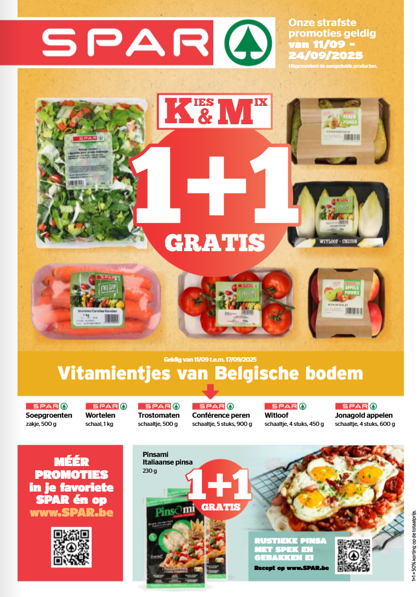 spar - Spar folder geldig vanaf 11/09 - 24/09 - page: 1