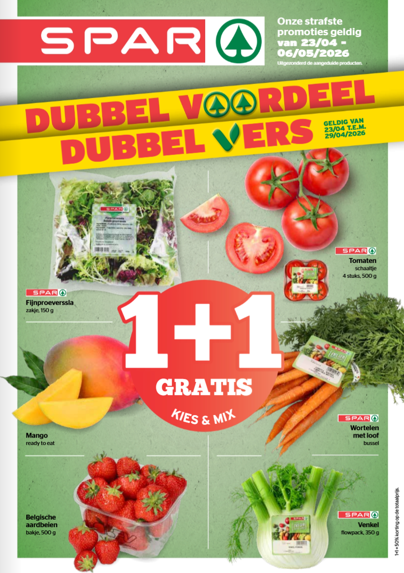 spar - Toekomstige Spar folder geldig van donderdag 23/04/2026 tot woensdag 06/05/2026