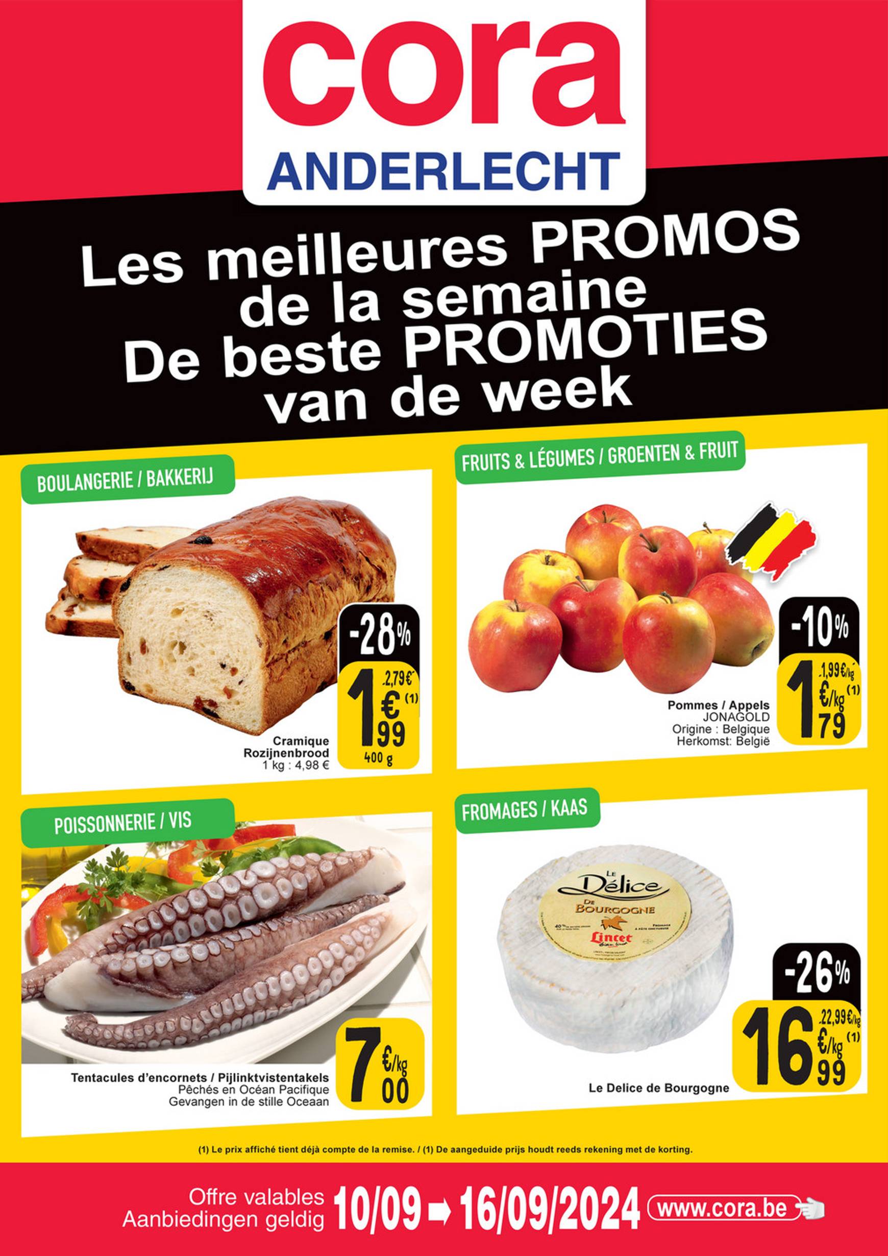 cora - Cora - Les meilleures promos de la semaine folder huidig 10.09. - 16.09. - page: 1