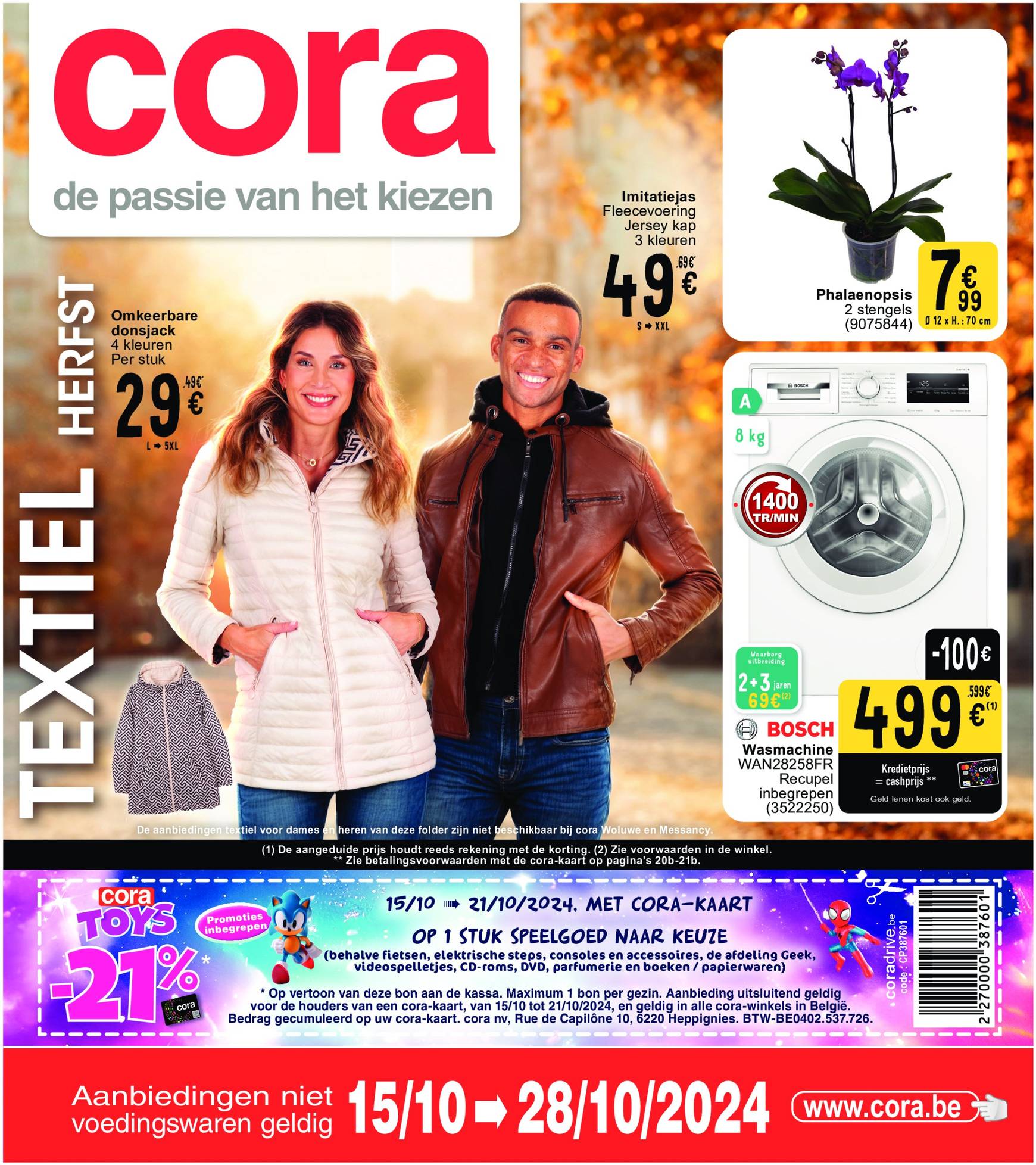 cora - Cora - Herfst tekstiel folder geldig vanaf 15.10. - 28.10.