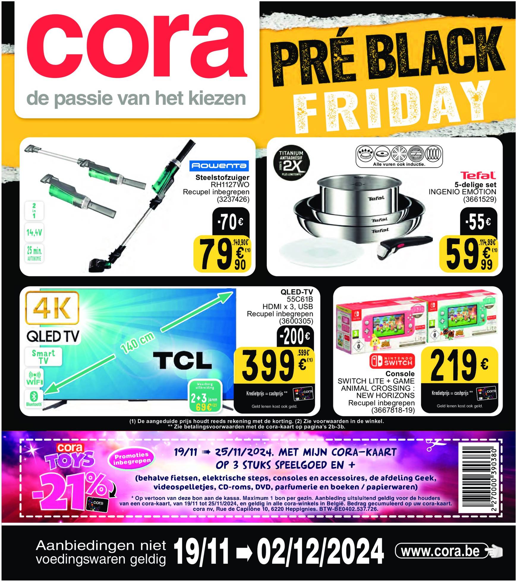 cora - Cora - Pré Black Friday folder geldig vanaf 19.11. - 02.12.