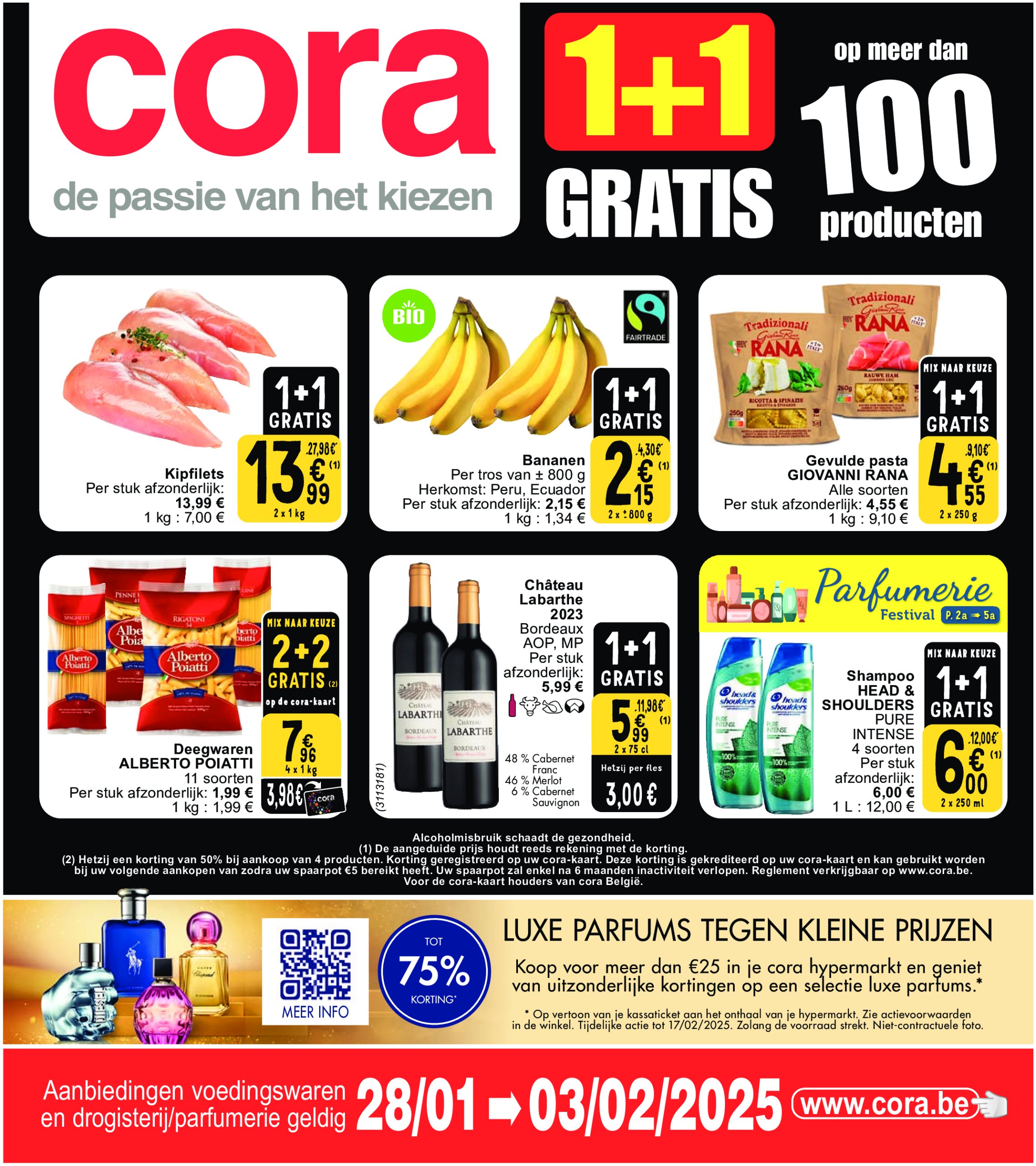 cora - Cora - 1+1 gratis folder geldig vanaf 28/01 - 03/02