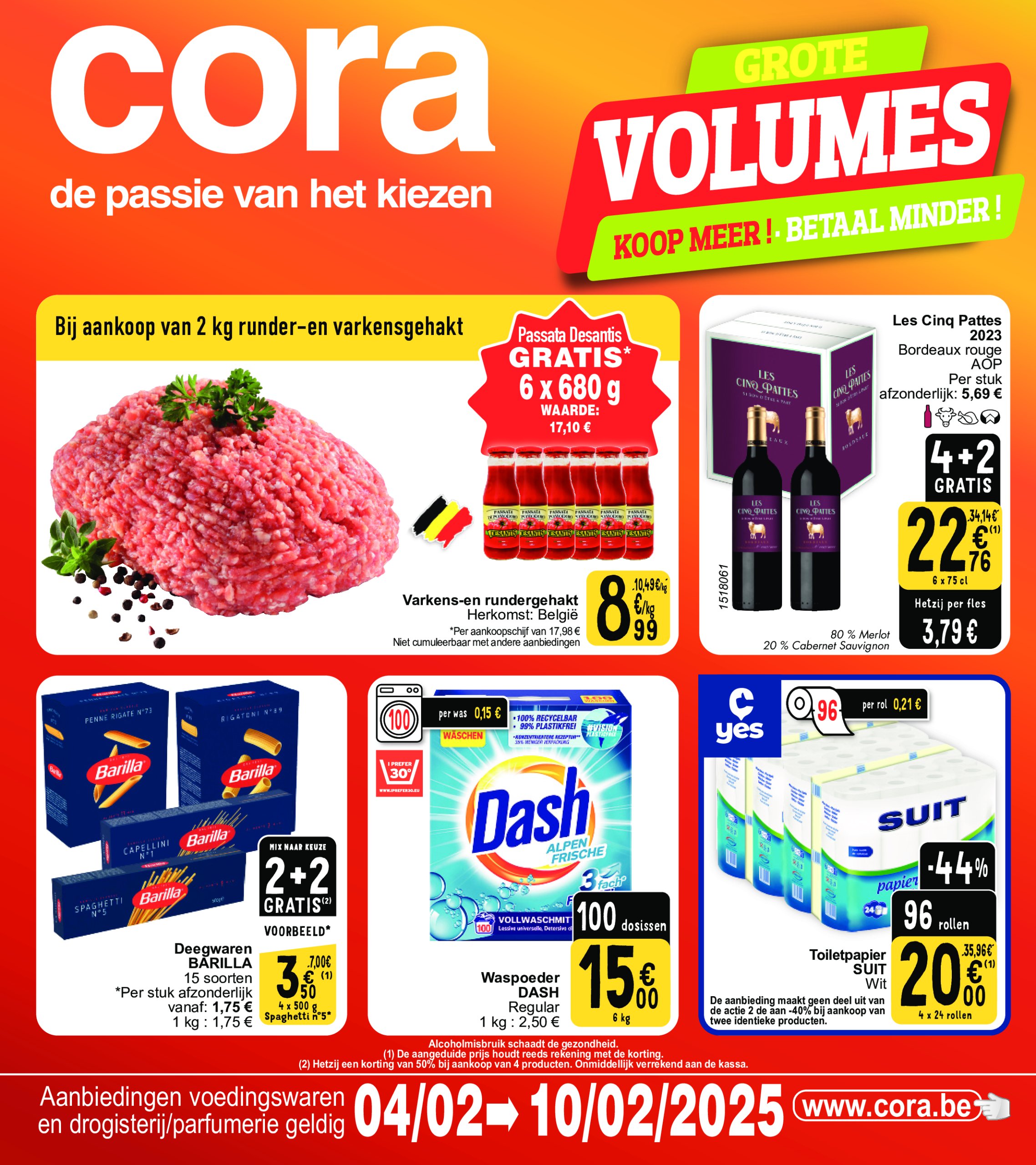 cora - Cora - Grote volumes folder geldig vanaf 04/02 - 10/02