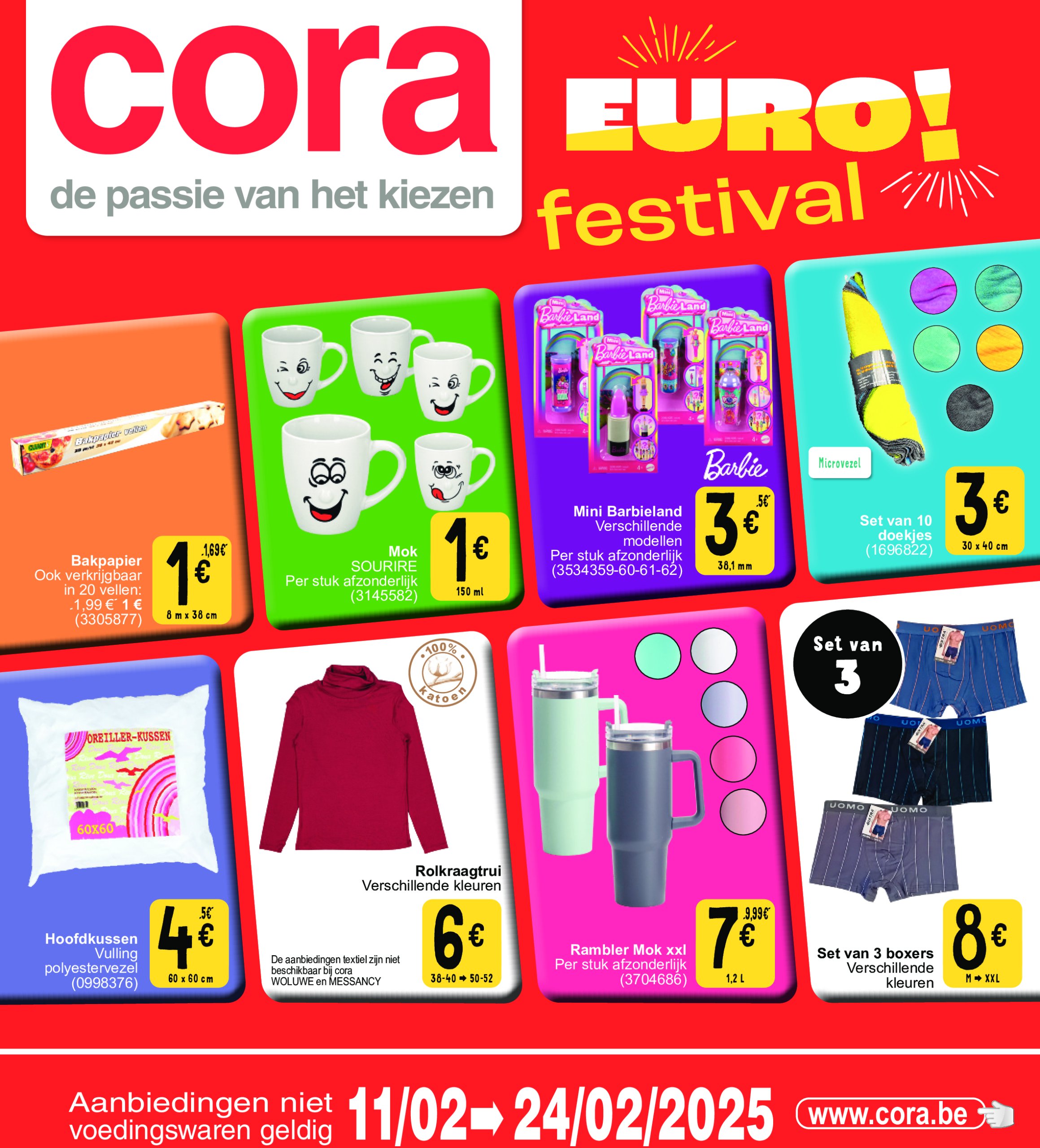 cora - Cora - Eurofestival folder geldig vanaf 11/02 - 24/02