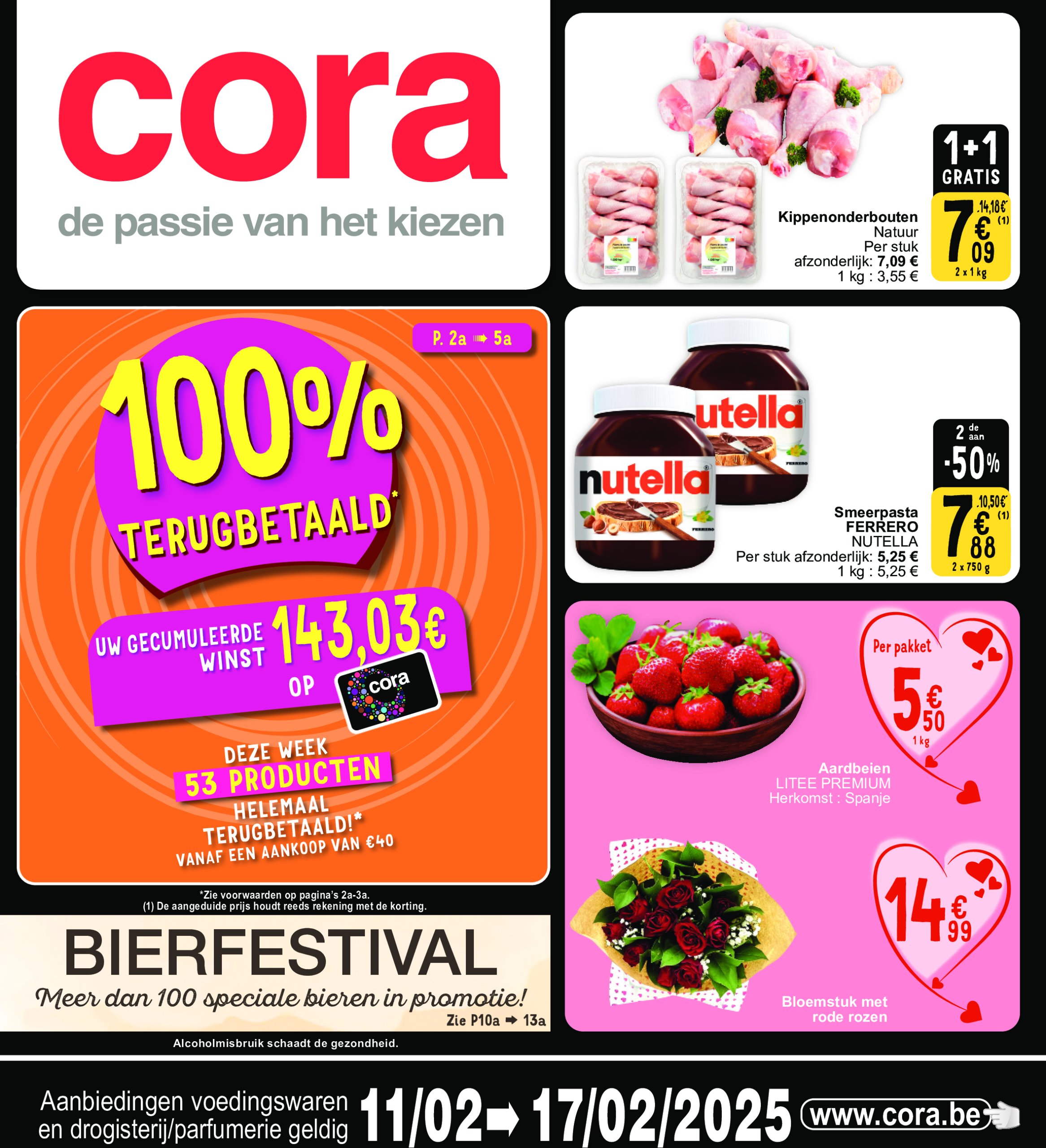 cora - Cora - 100% terugbetaald folder geldig vanaf 11/02 - 17/02