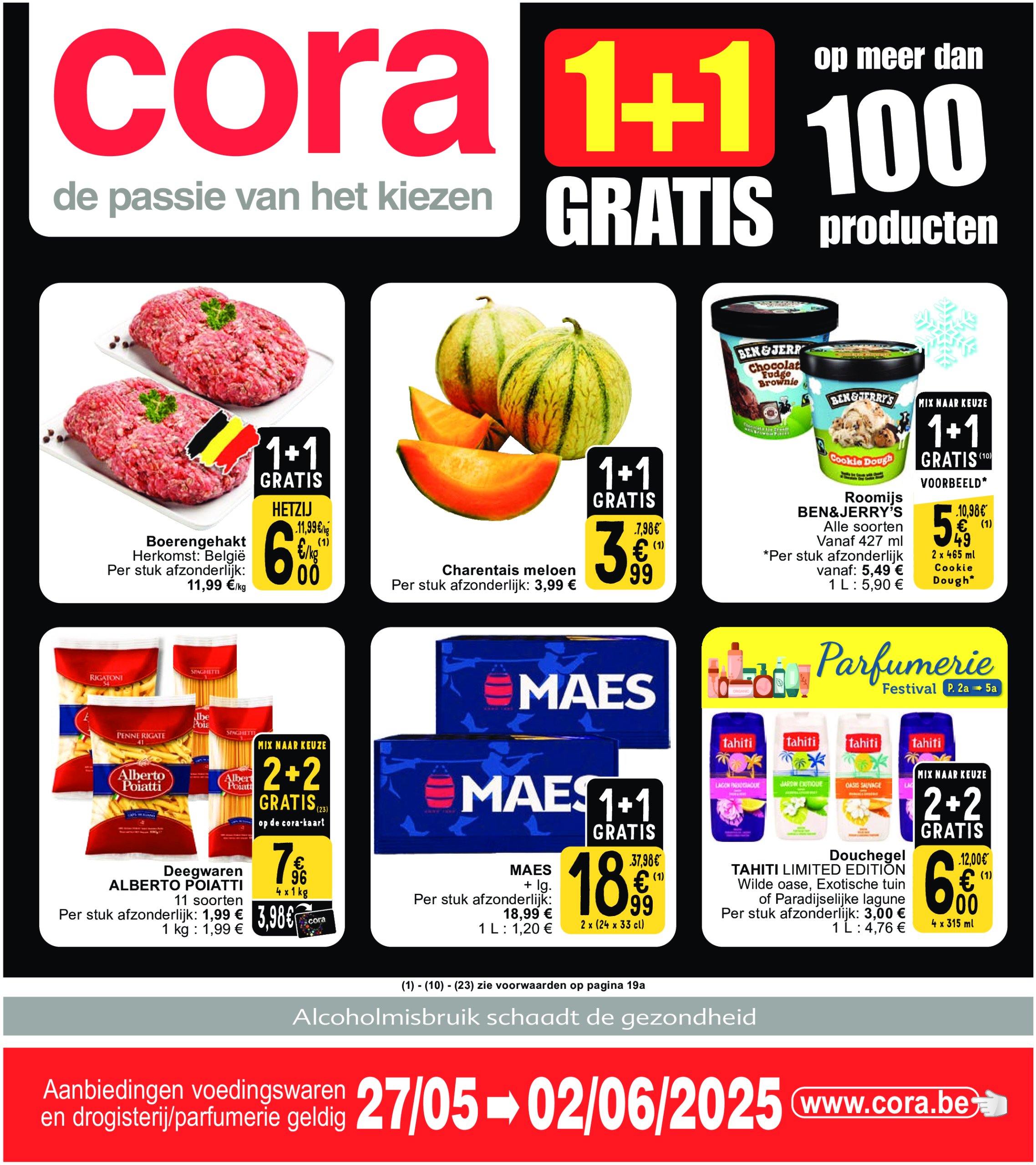 cora - Cora - 1+1 Gratis folder geldig vanaf 27/05 - 02/06