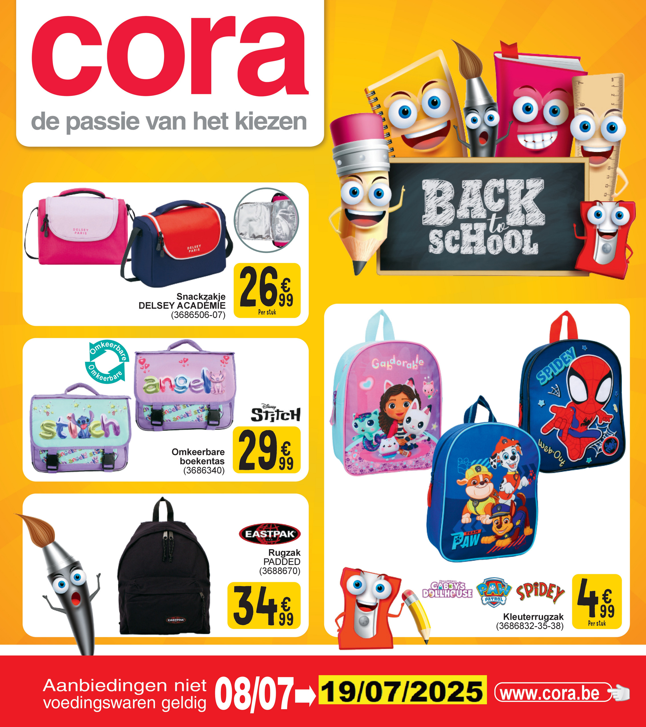 cora - Cora - Back to school folder geldig vanaf 08/07 - 19/07