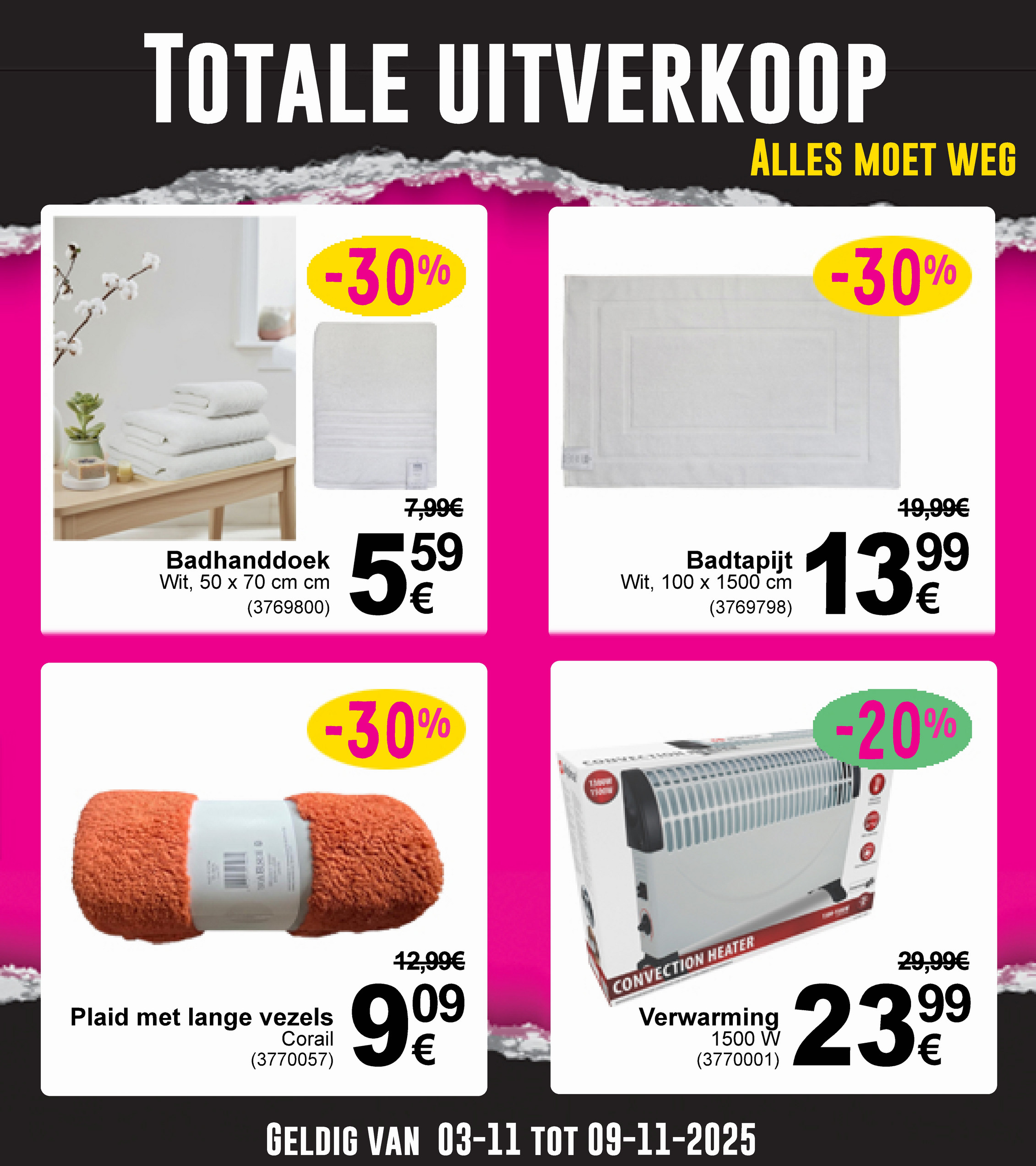 cora - De Cora - Totale uitverkoop folder geldig vanaf 03/11 t/m 09/11 - page: 4