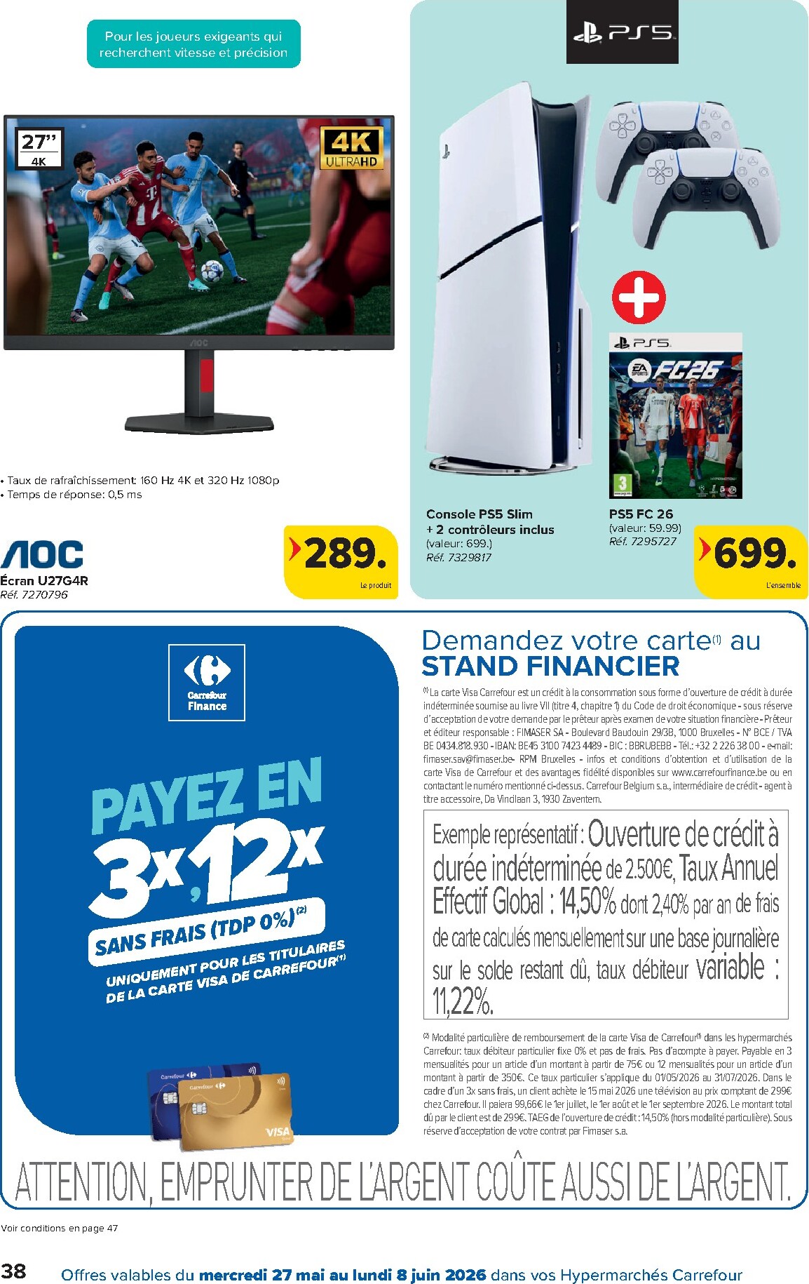carrefour - Carrefour Hypermarchés folder voor volgende week van woensdag 27/05/2026 tot maandag 08/06/2026 - page: 38
