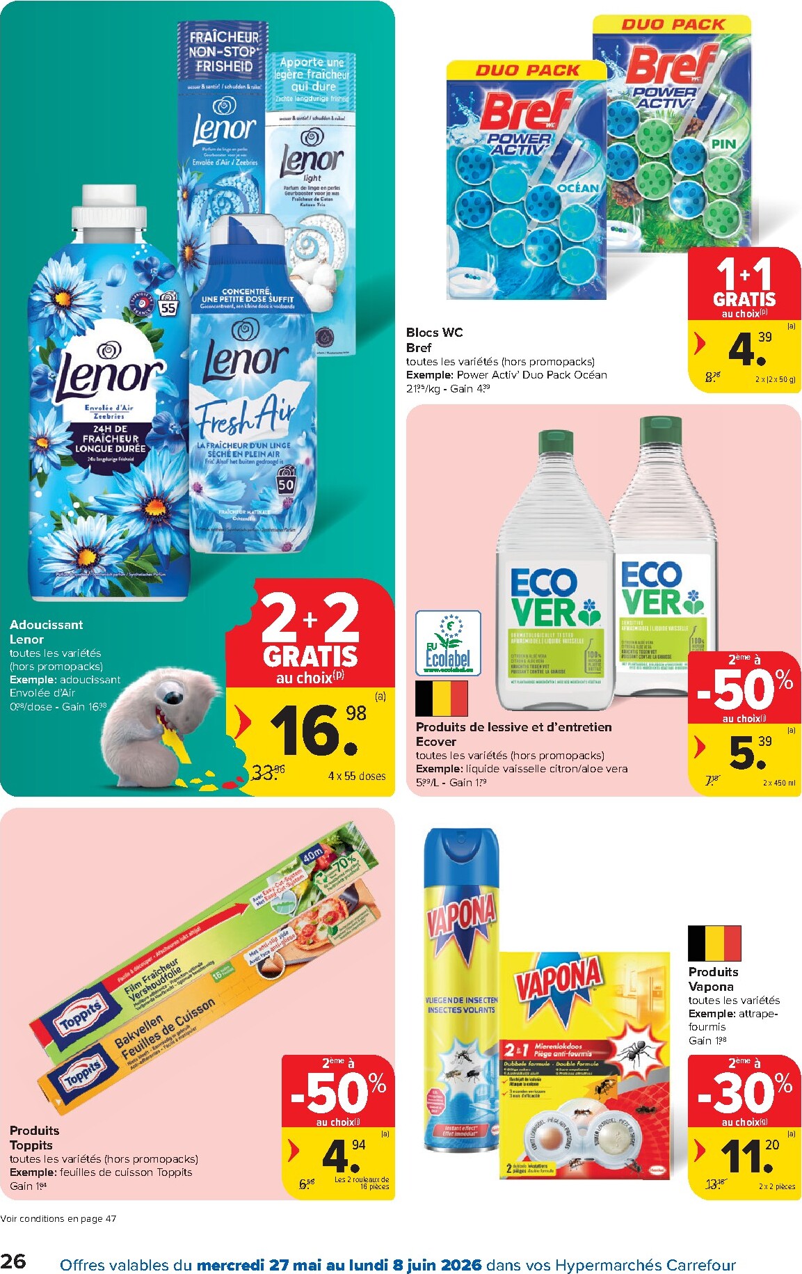 carrefour - Carrefour Hypermarchés folder voor volgende week van woensdag 27/05/2026 tot maandag 08/06/2026 - page: 26
